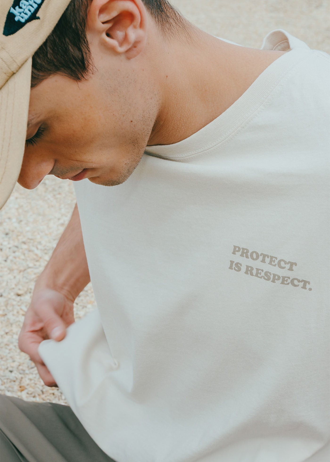 Polera Hombre Respect - Bone