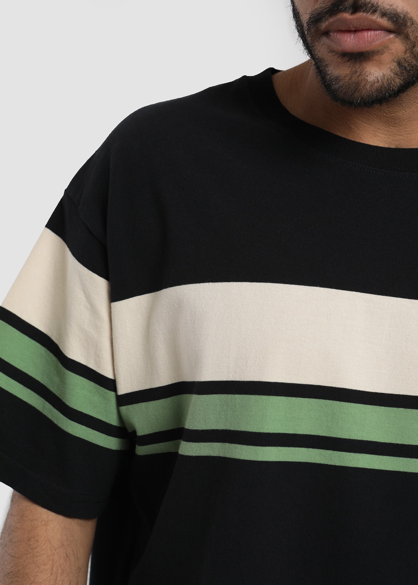 Polera Hombre Heavyweight Rayas