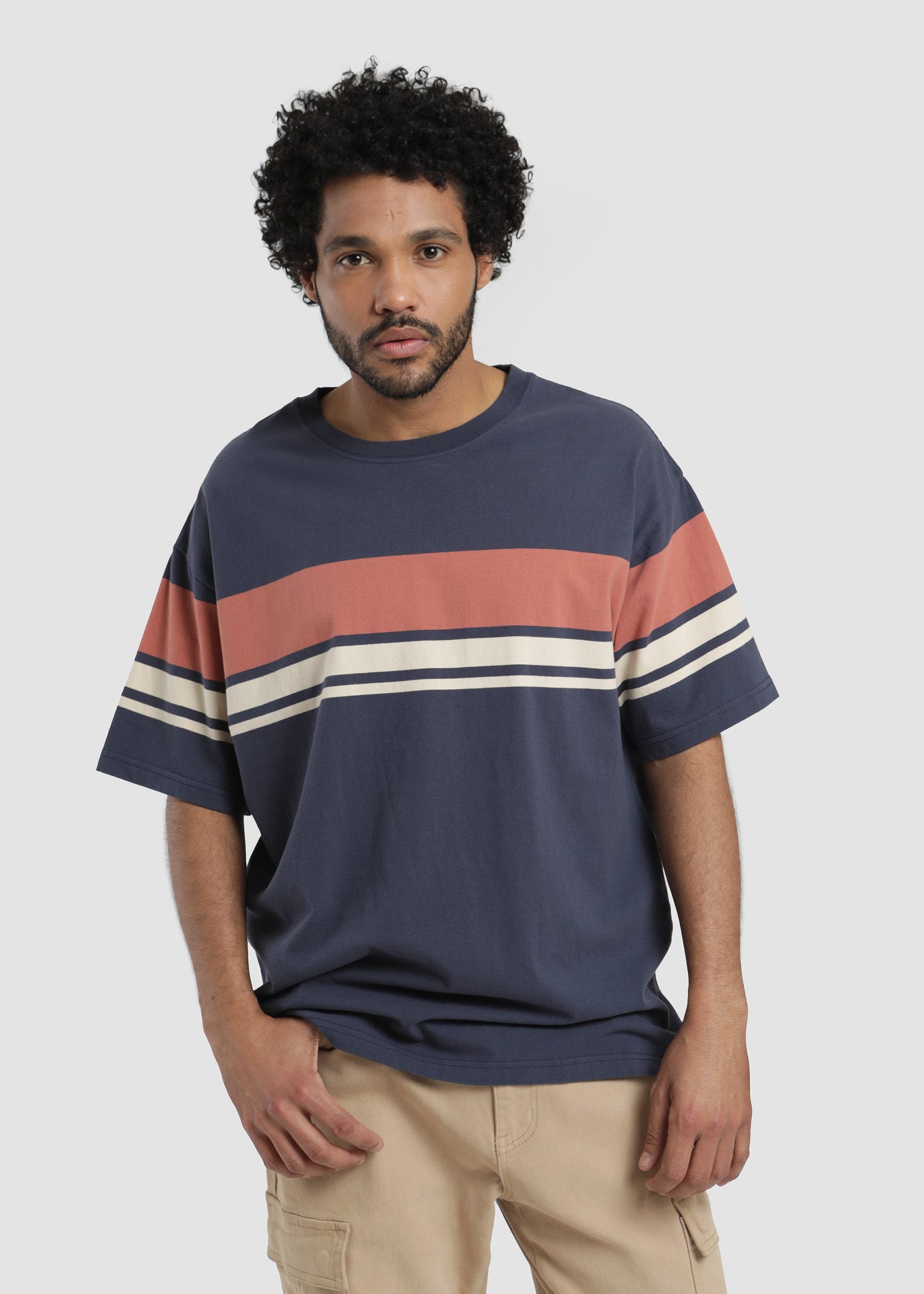 Polera Hombre Heavyweight Rayas