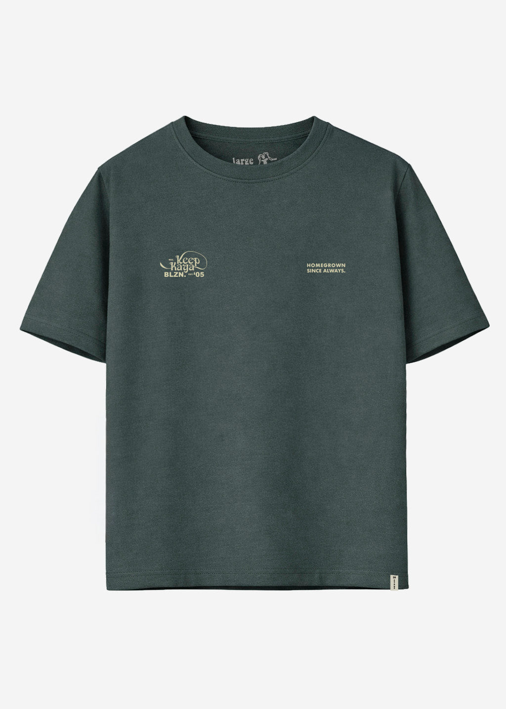 Polera Oversize Algodón Aniversario Hombre - Azul