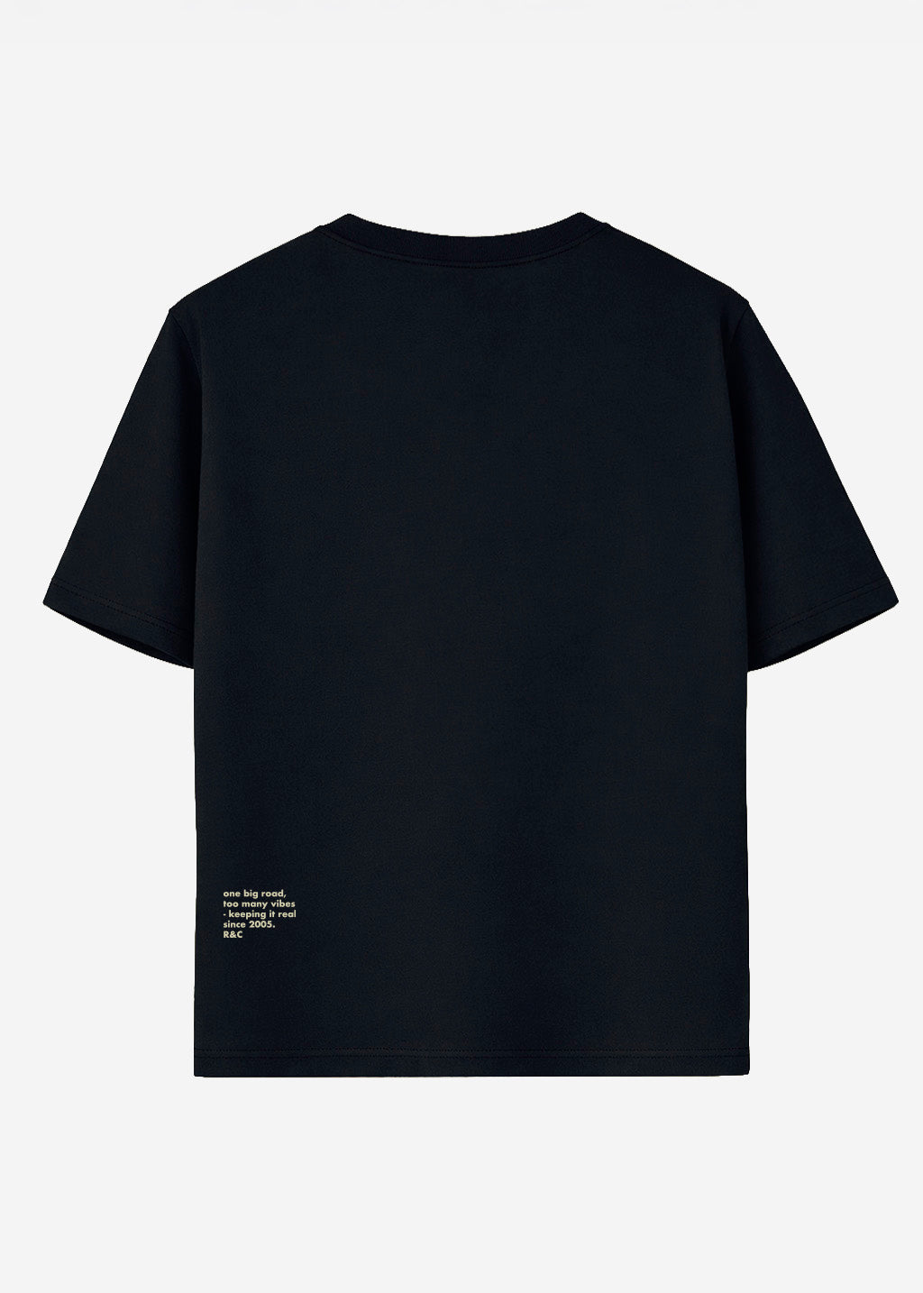 Polera Oversize Algodón Aniversario Hombre - Negro