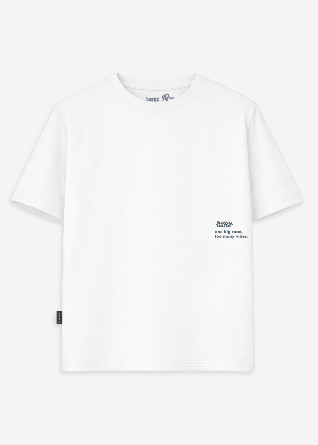 Polera Oversize Algodón Aniversario Hombre - Blanco