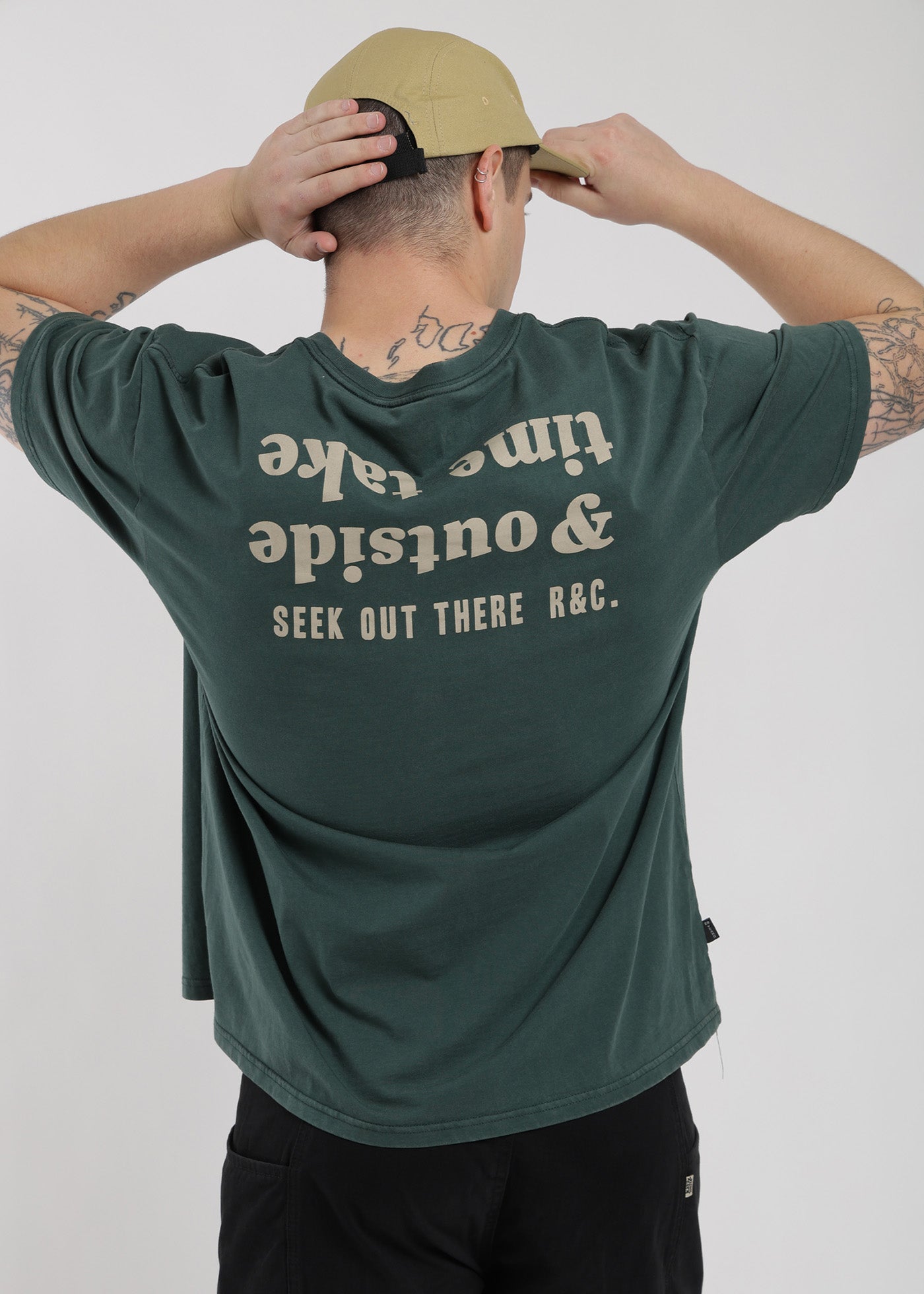 Polera Oversize Algodón Aniversario Hombre - Azulino