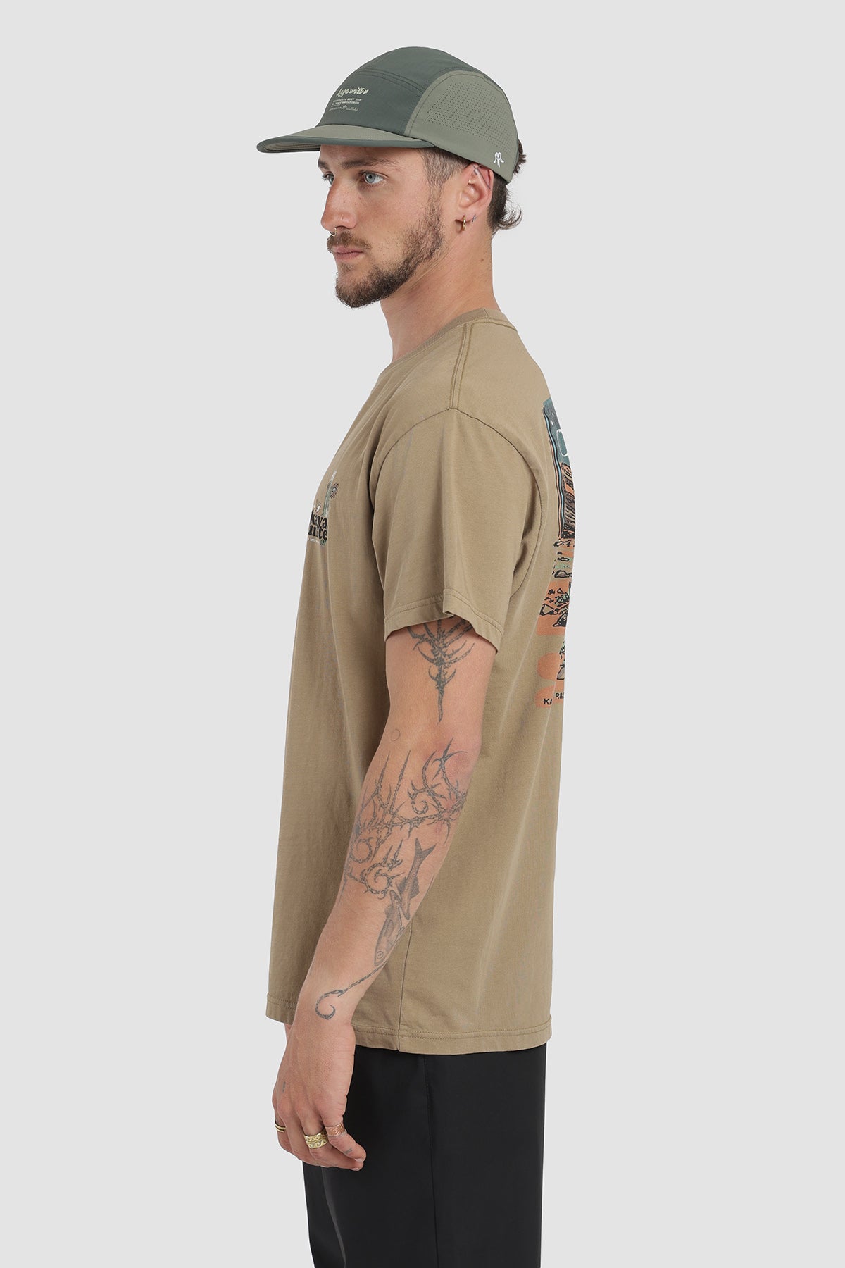 Polera Diseño Pan De Azúcar Algodón Hombre - Café