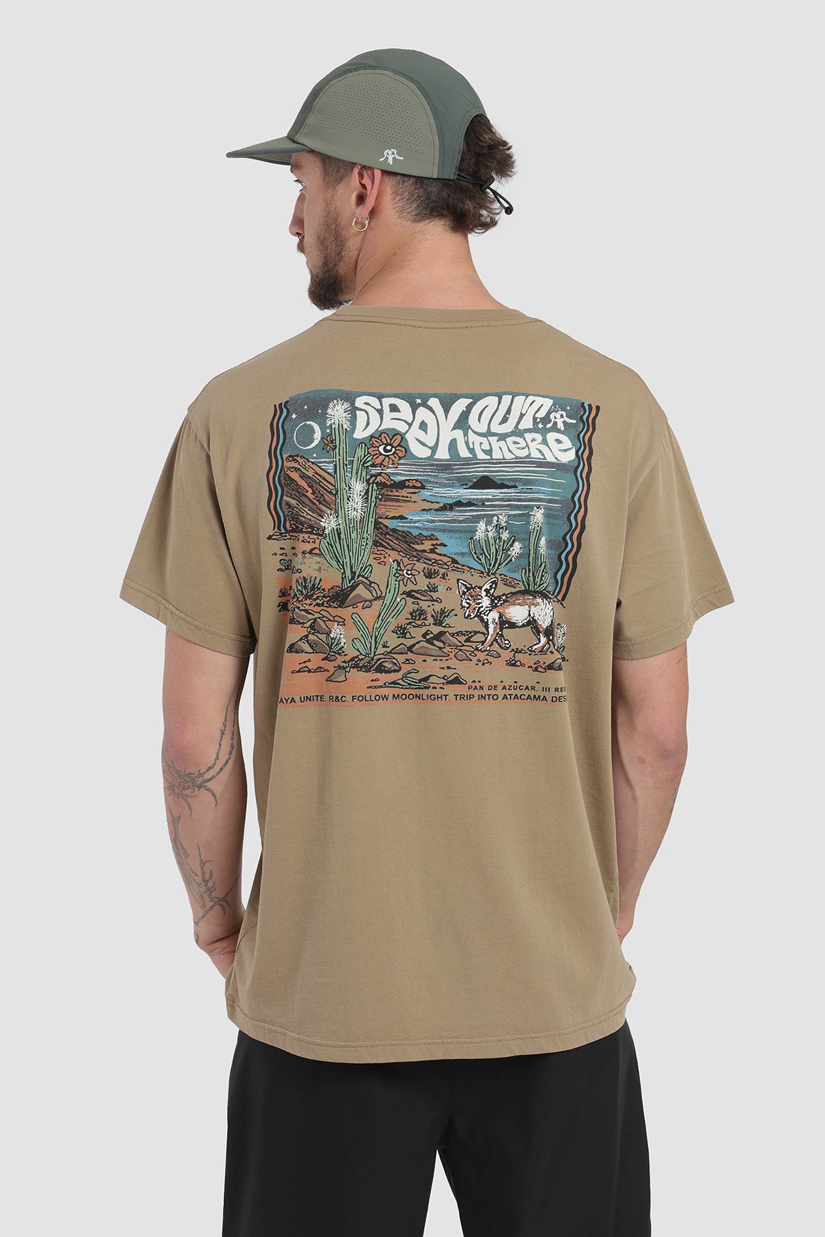 Polera Diseño Pan De Azúcar Algodón Hombre - Café