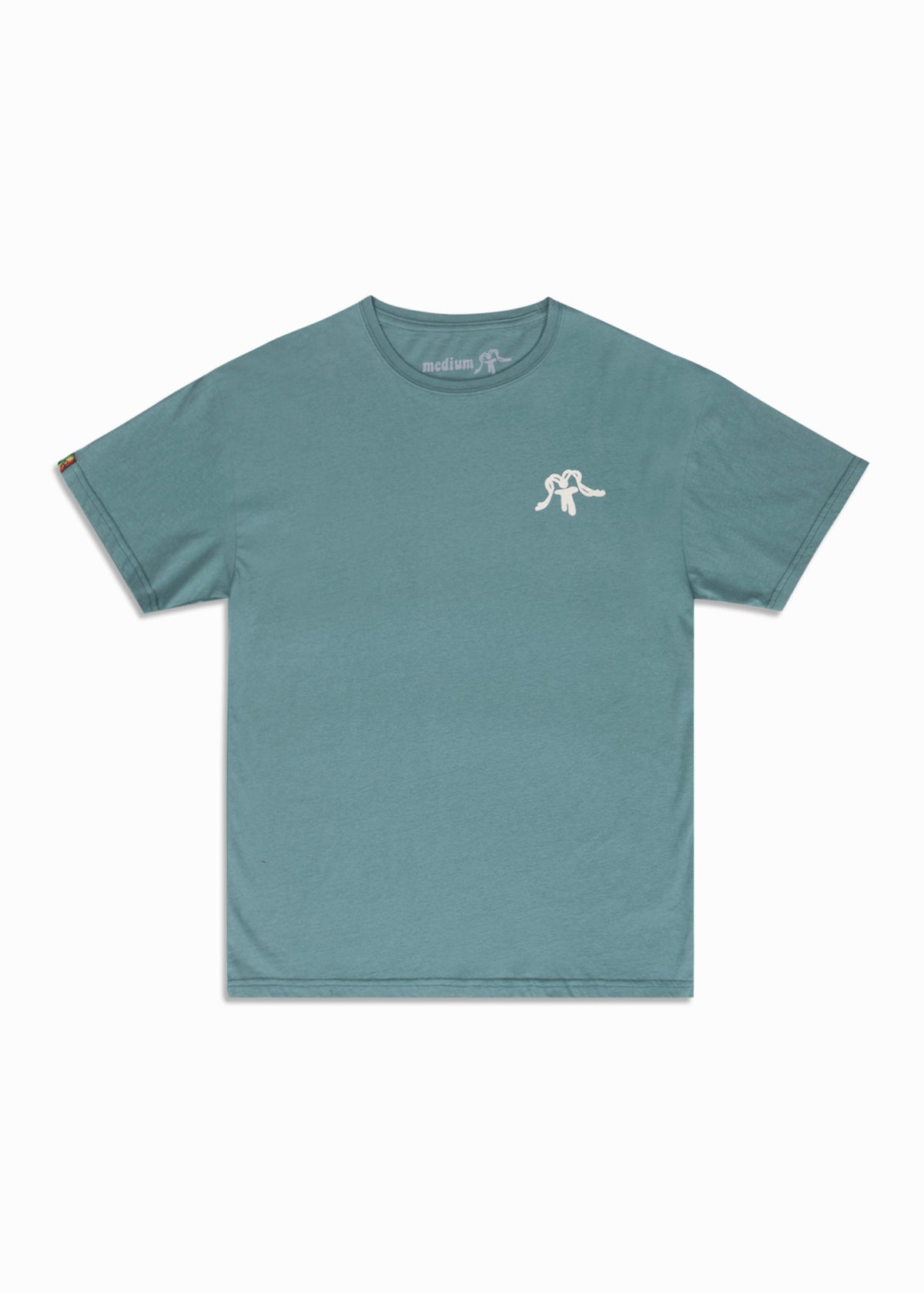Polera Diseño Algodón Locals Hombre - Petrol White Smoke