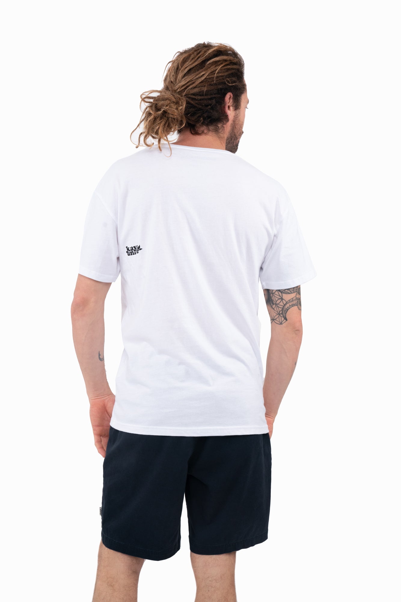 Polera Diseño Algodón Roar Hombre - Blanca White Smoke