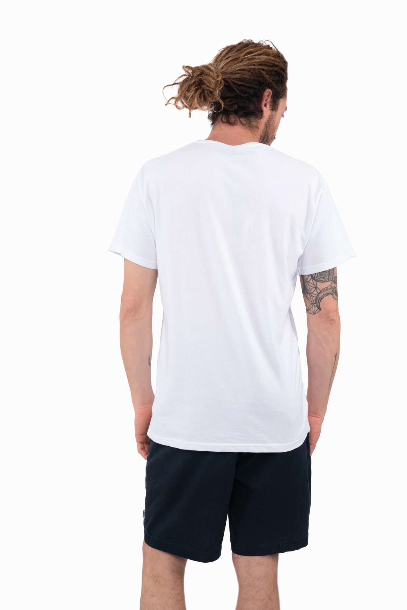 Polera Clásica Algodón Orgánico Daily Hombre - Blanca White Smoke