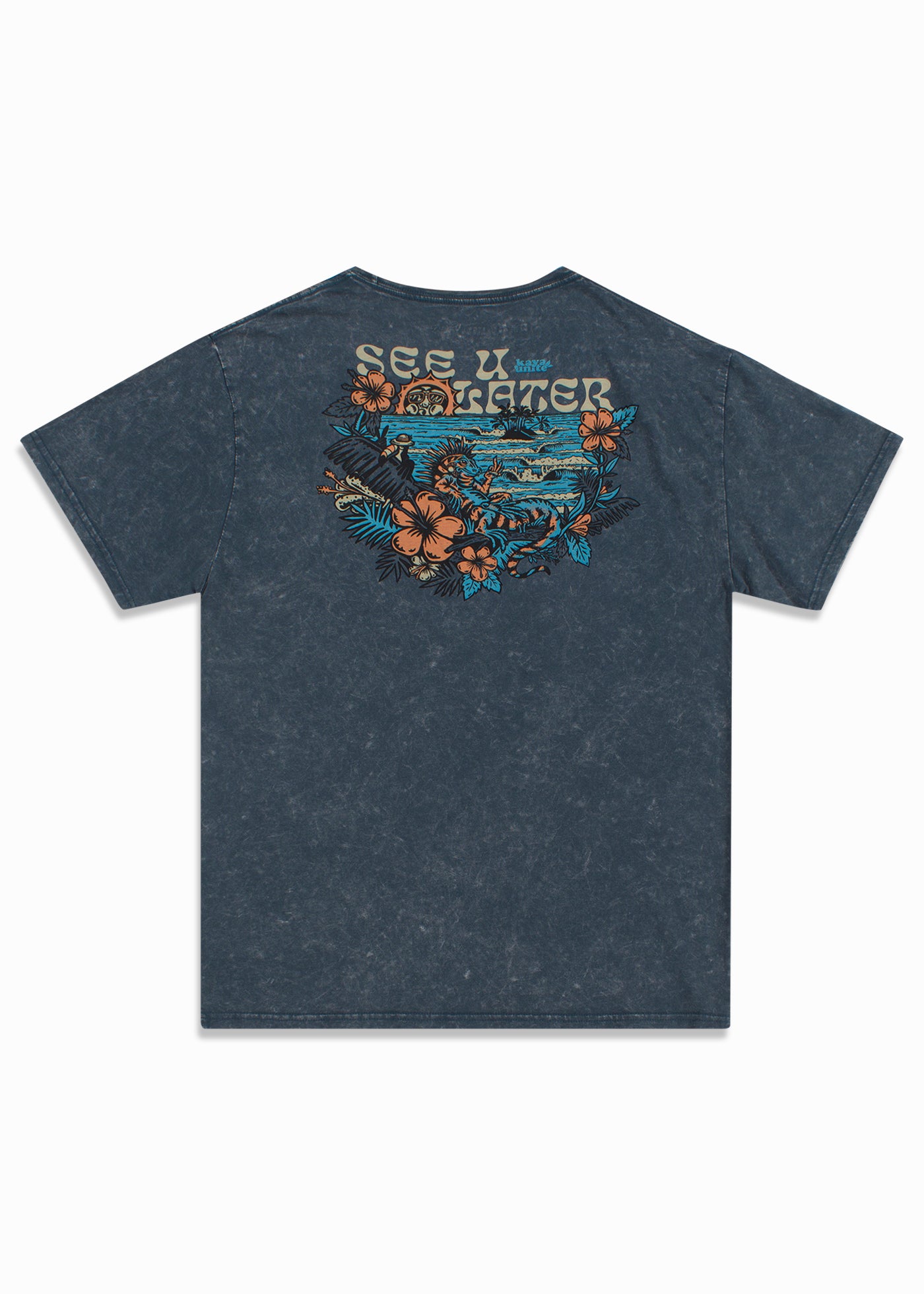 Polera Later Dk Azul White Smoke