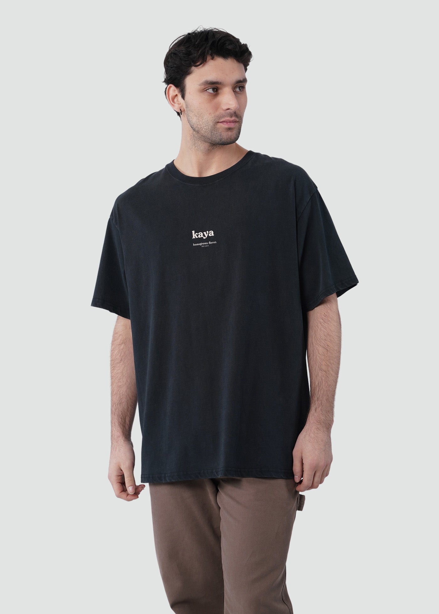 Polera Hombre Heavyweight - Negro