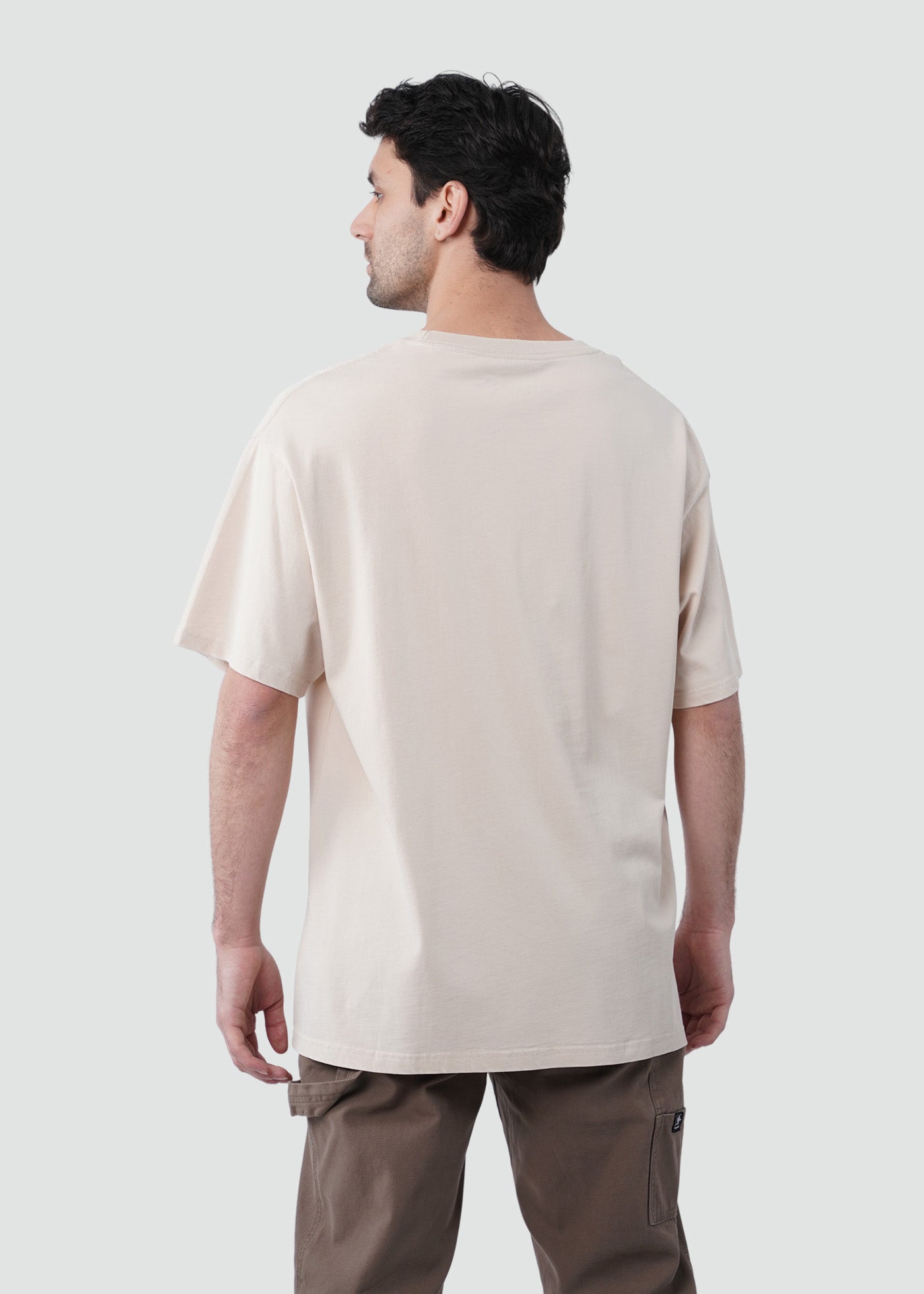 Polera Hombre Heavyweight - Bone