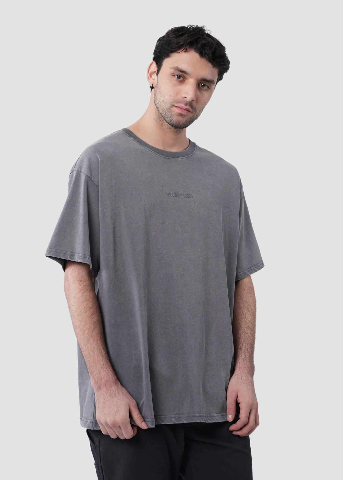Polera Hombre Heavyweight - Grafito