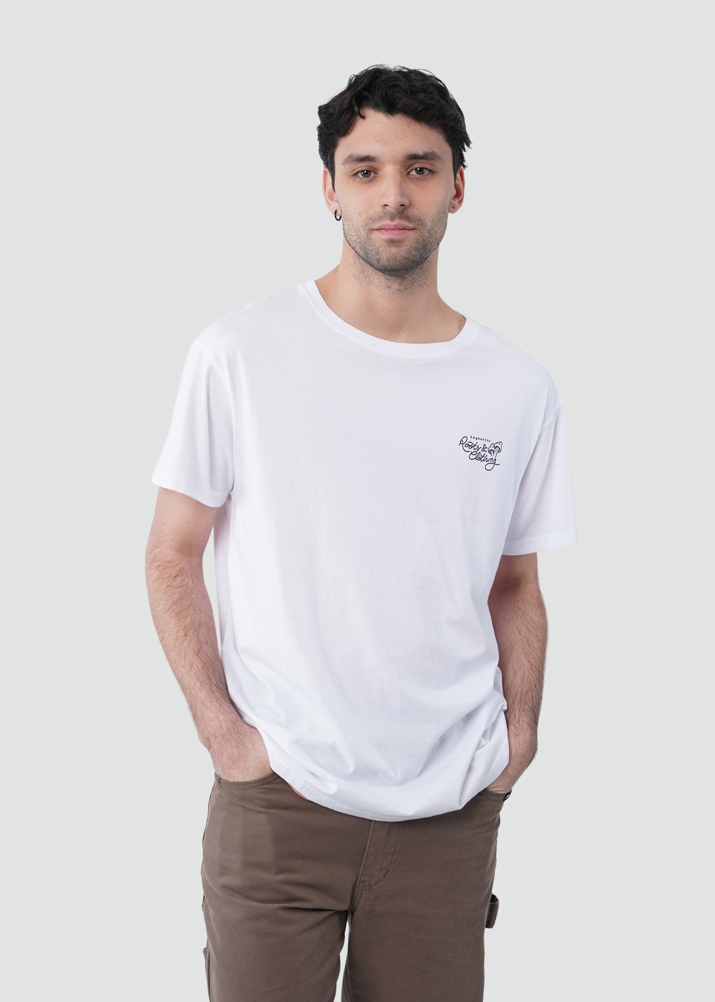 Polera Hombre Roots - Blanco