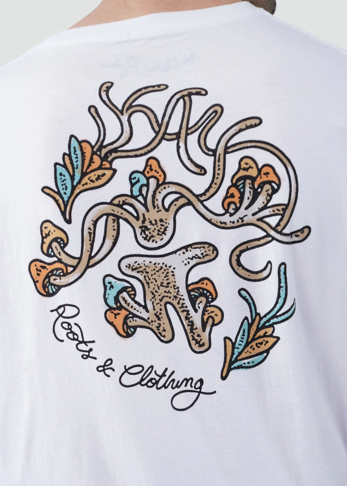 Polera Hombre Roots - Blanco