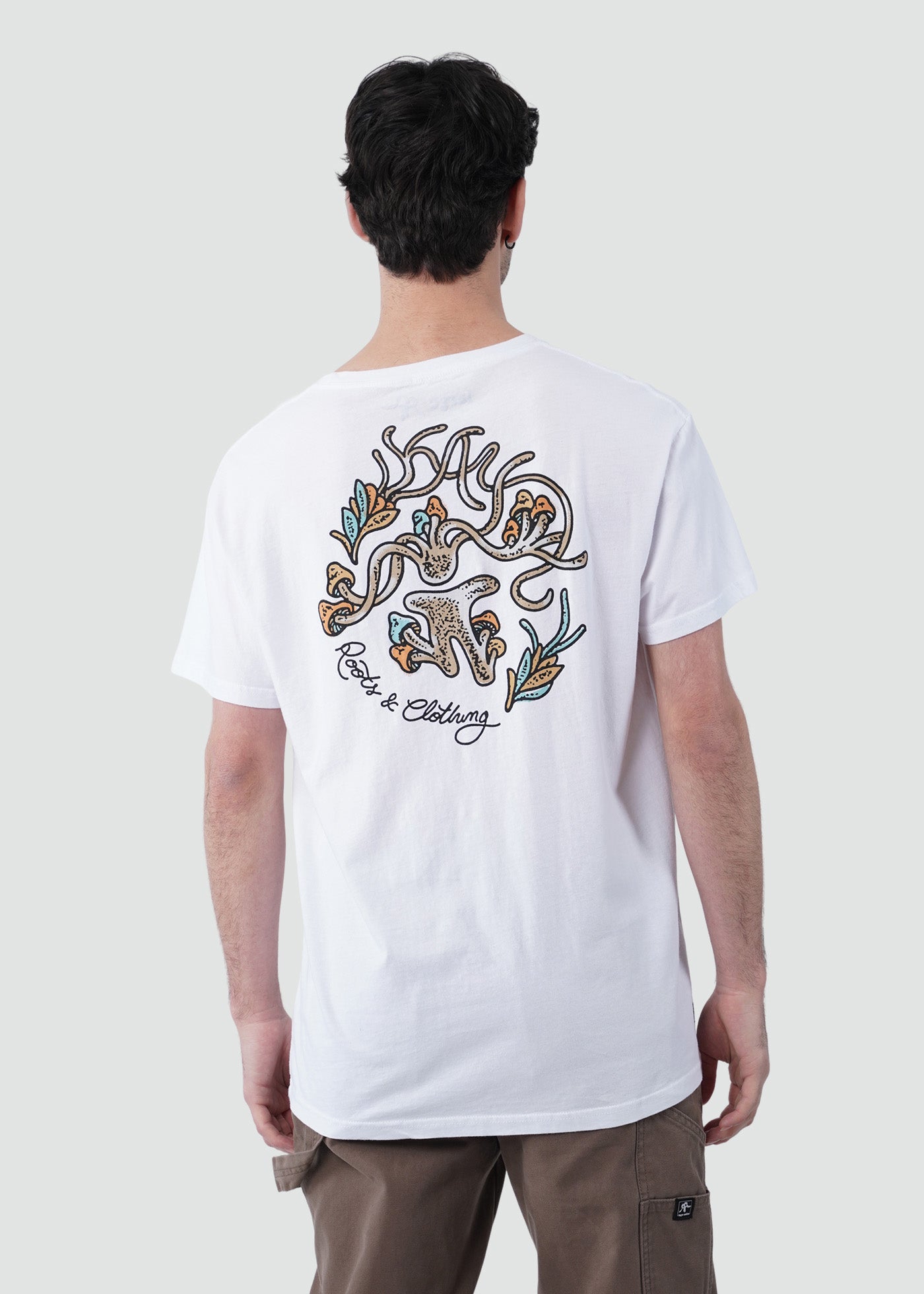 Polera Hombre Roots - Blanco