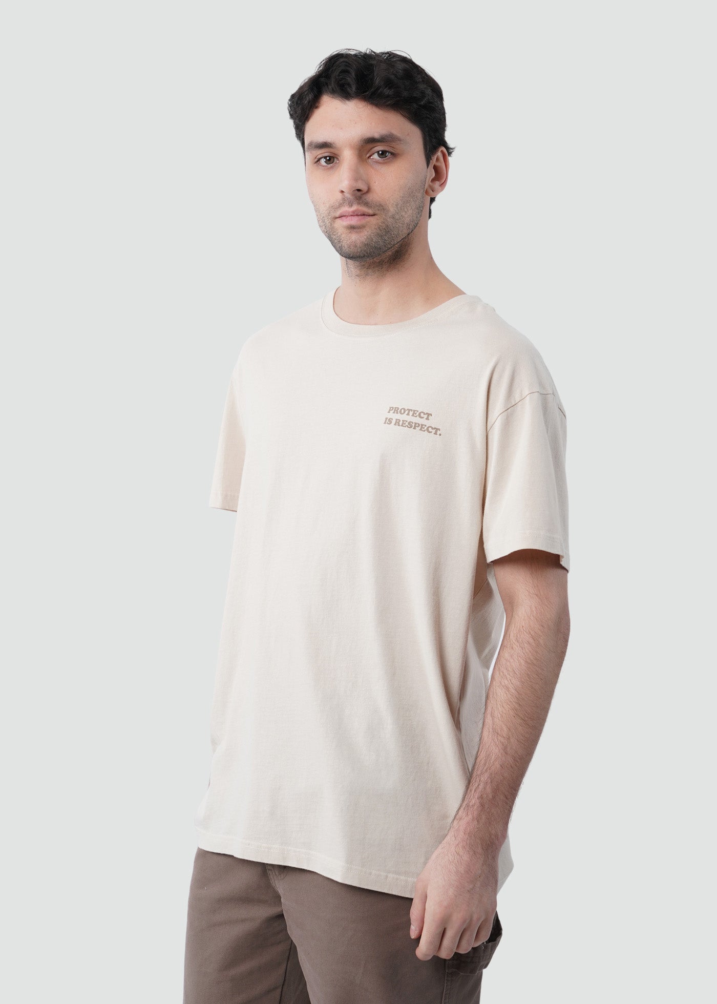 Polera Hombre Respect - Bone