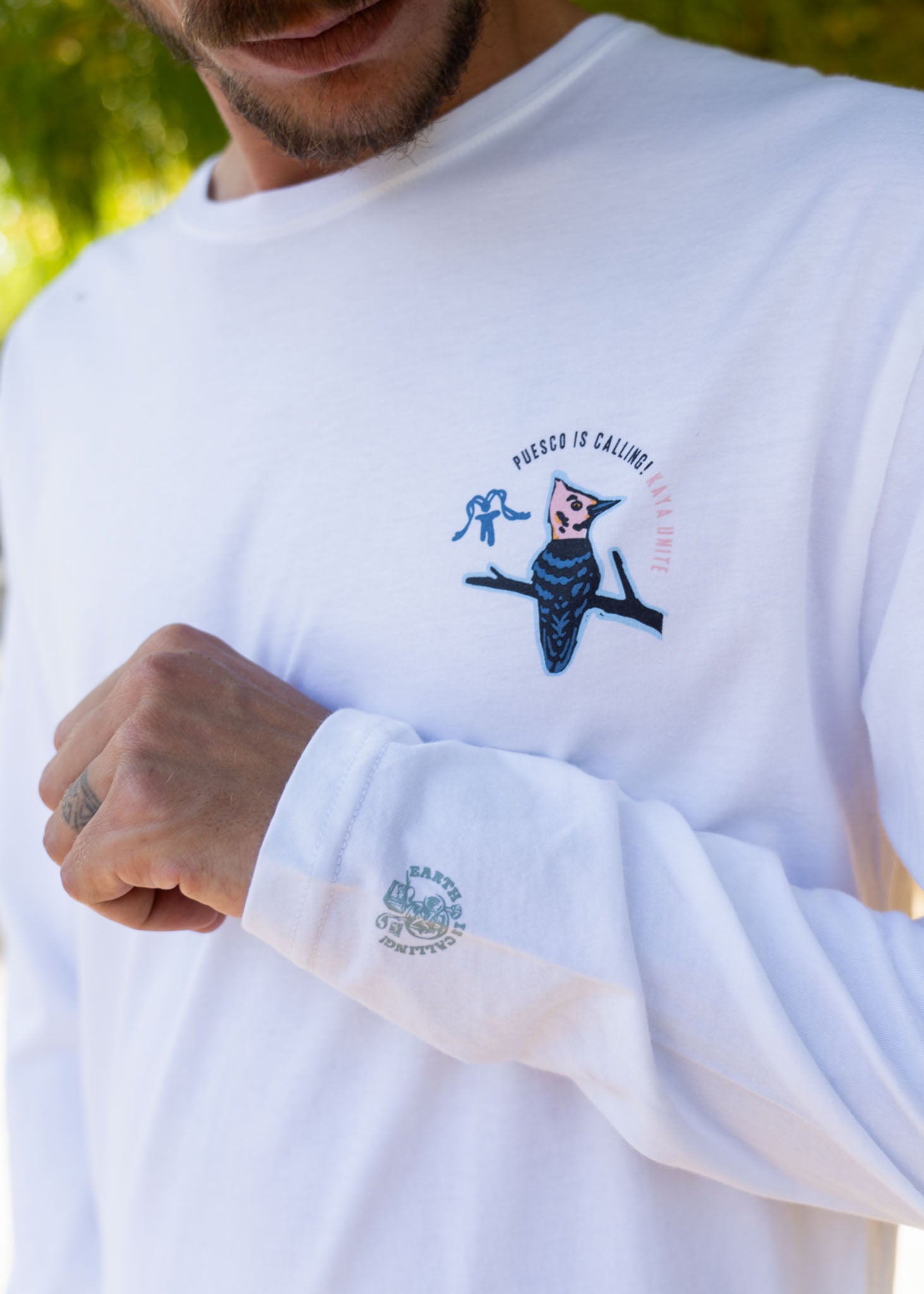 Polera Manga Larga Puesco - Blanca