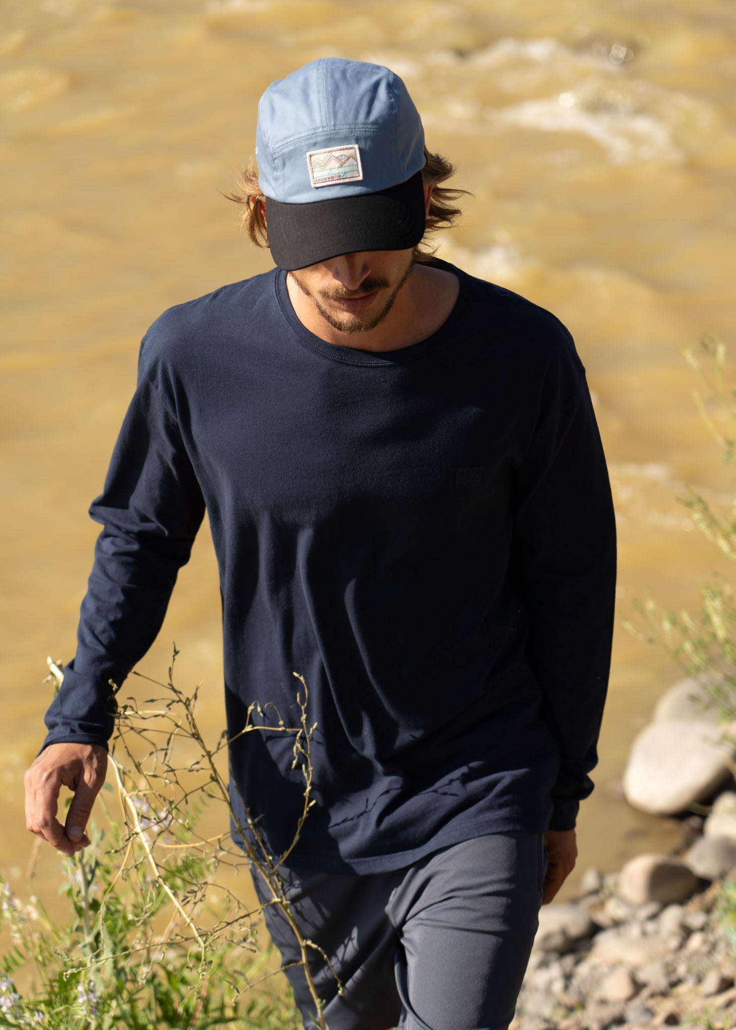 Polera Manga Larga Daily - Navy