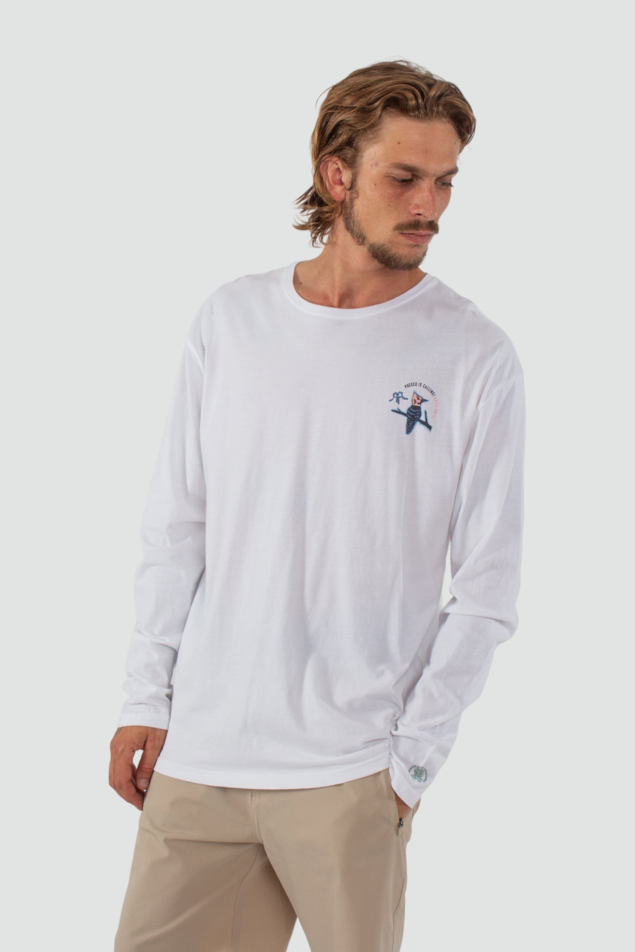 Polera Manga Larga Puesco - Blanca