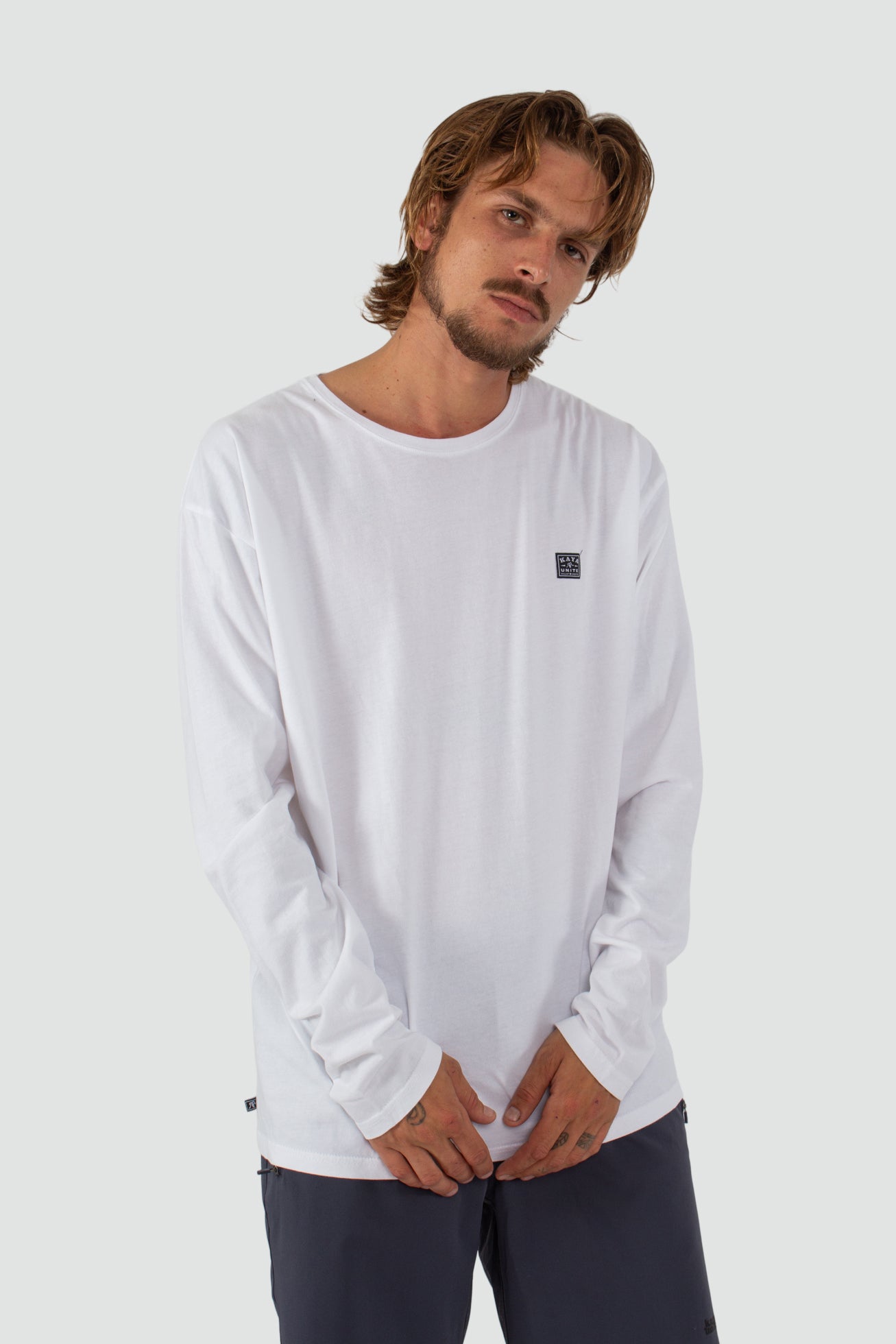 Polera Manga Larga Daily - Blanca