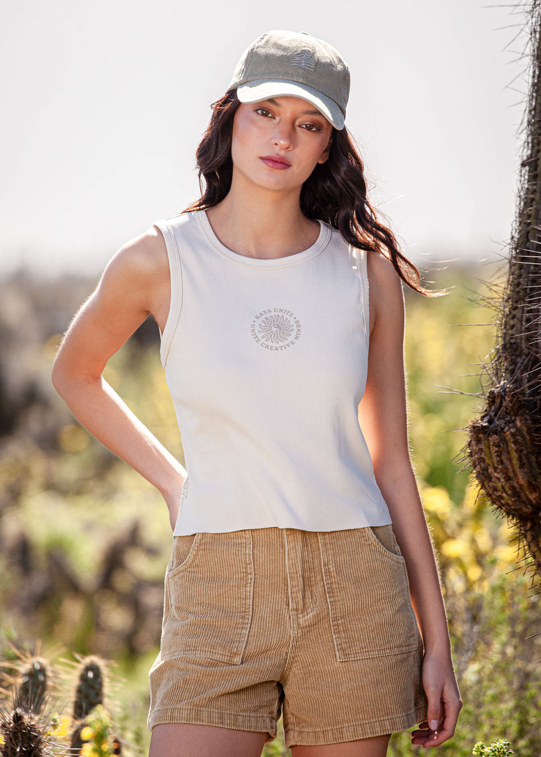 Polera Mujer Tank Creative - Bone