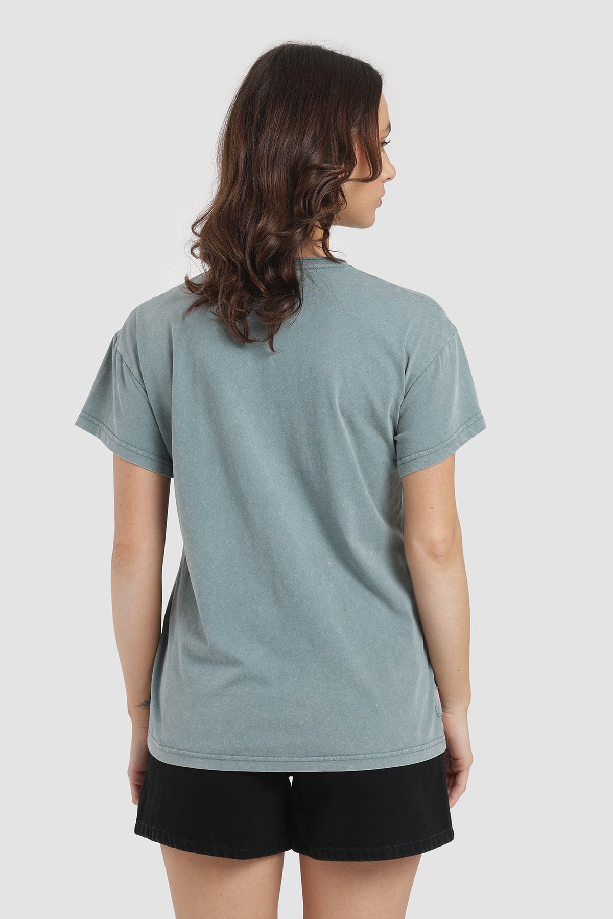 Polera Diseño Slide Algodón Mujer - Petróleo