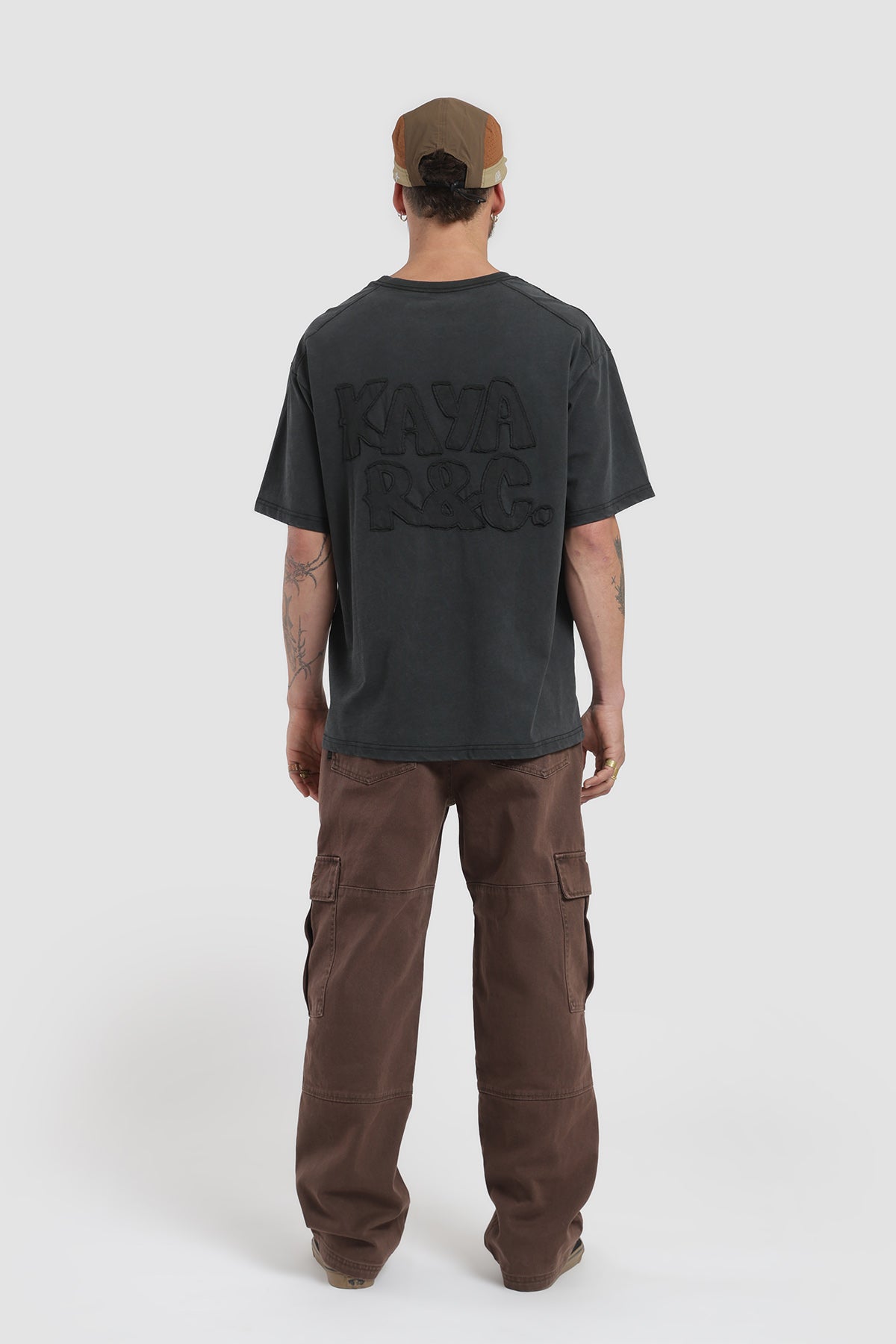 Pantalón Cargo Multipocket Canvas Hombre - Café