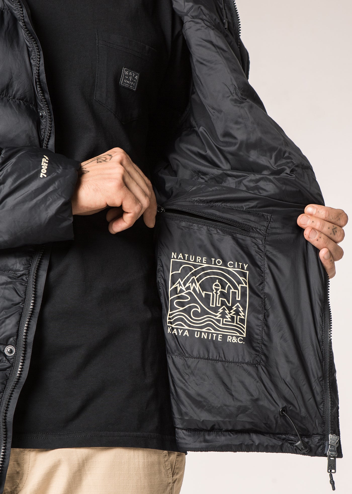 Parka Plumas Chercan Hombre - Negra Dark Slate Gray