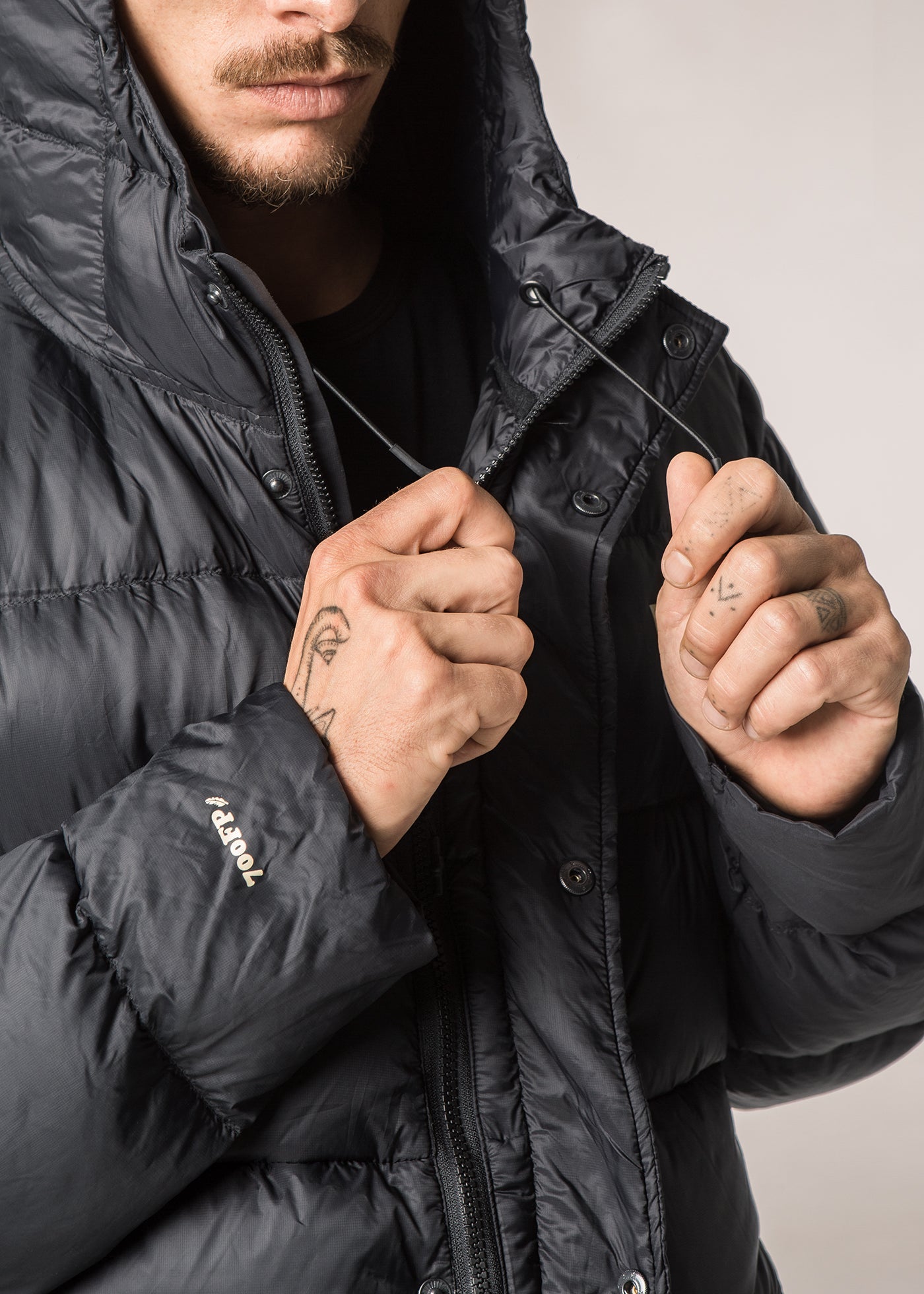 Parka Plumas Chercan Hombre - Negra Black