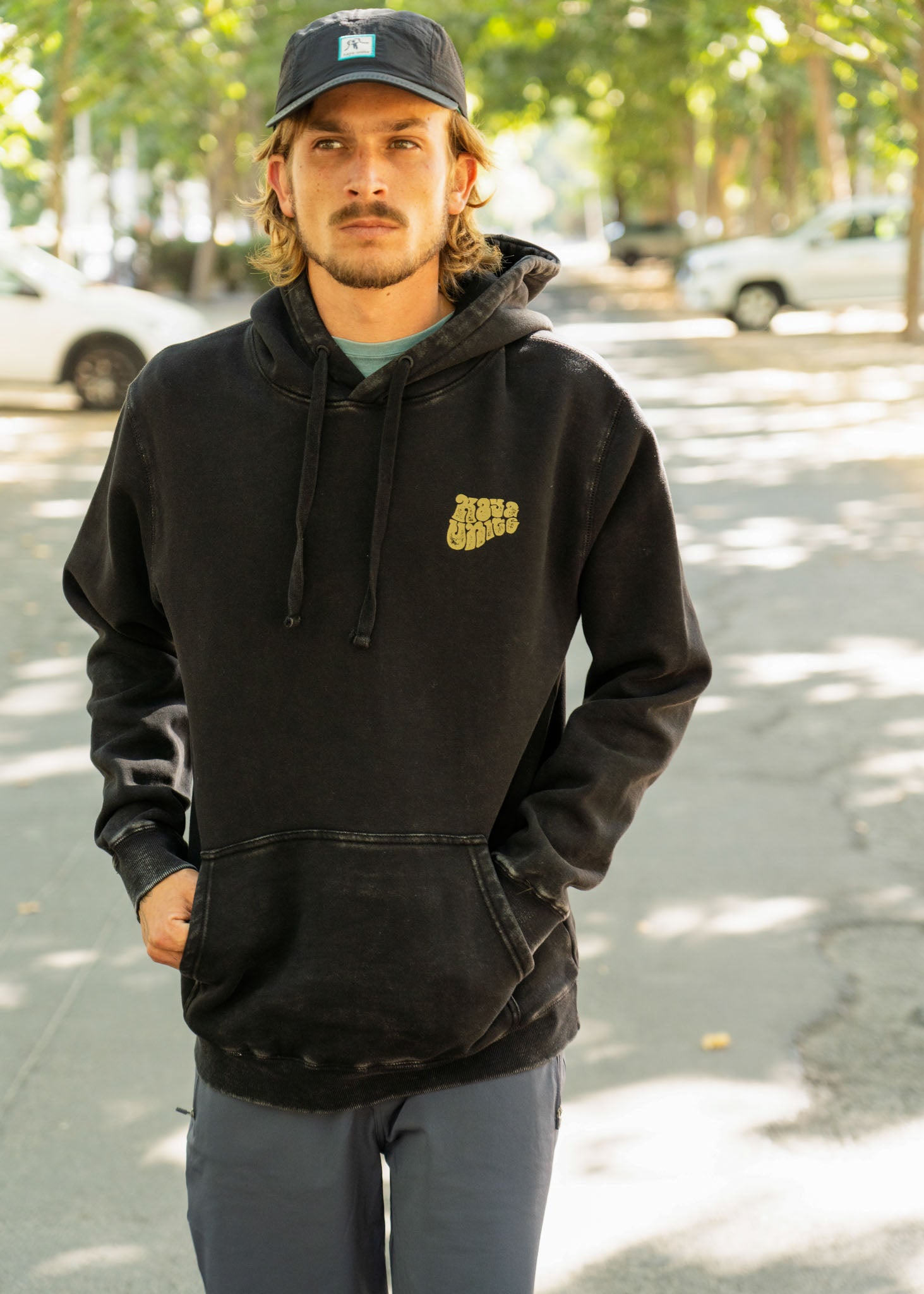 Polerón Hoodie True Life - Negro
