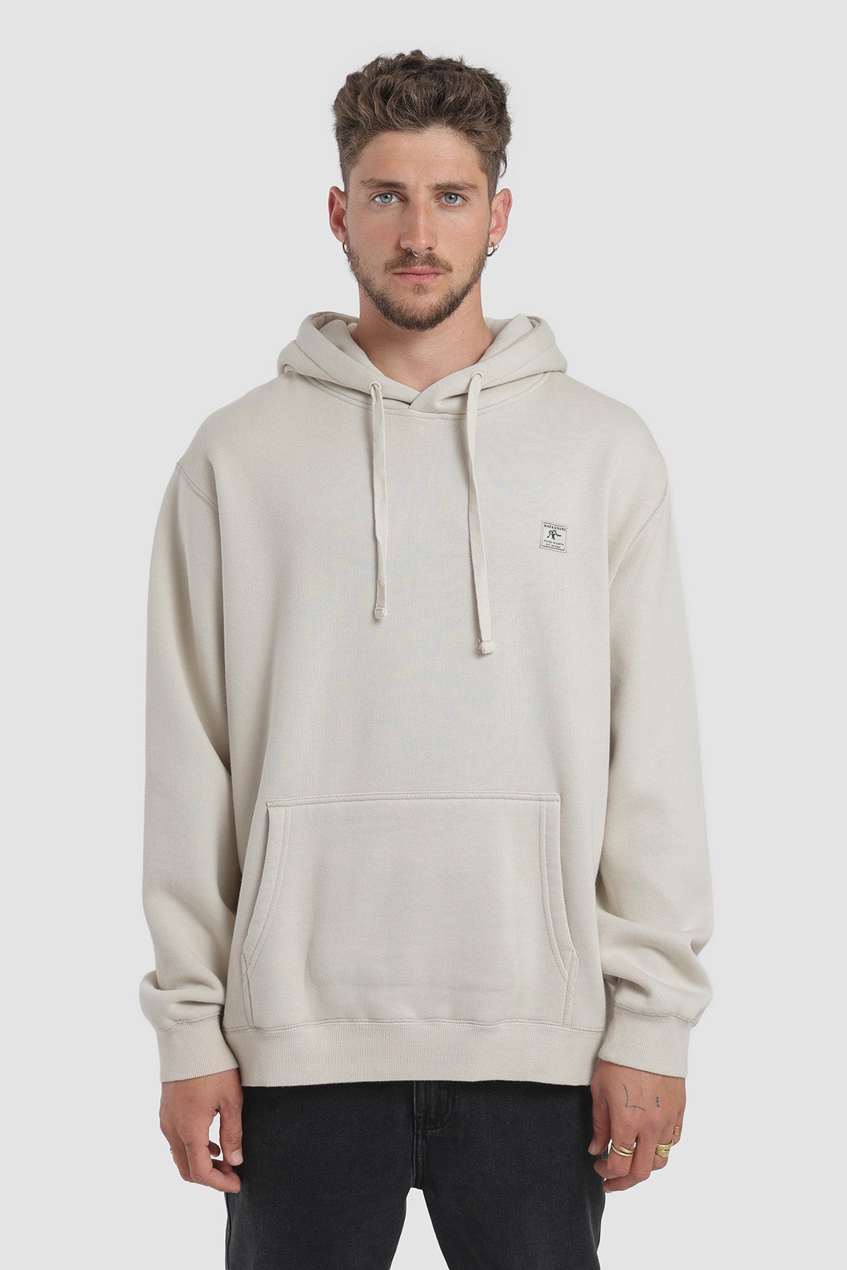 Polerón Hoodie Daily Hombre - Hueso
