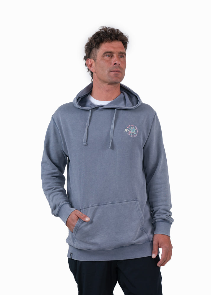 Polerón Hoodie Algodón Liviano Balance Hombre - Azul White Smoke