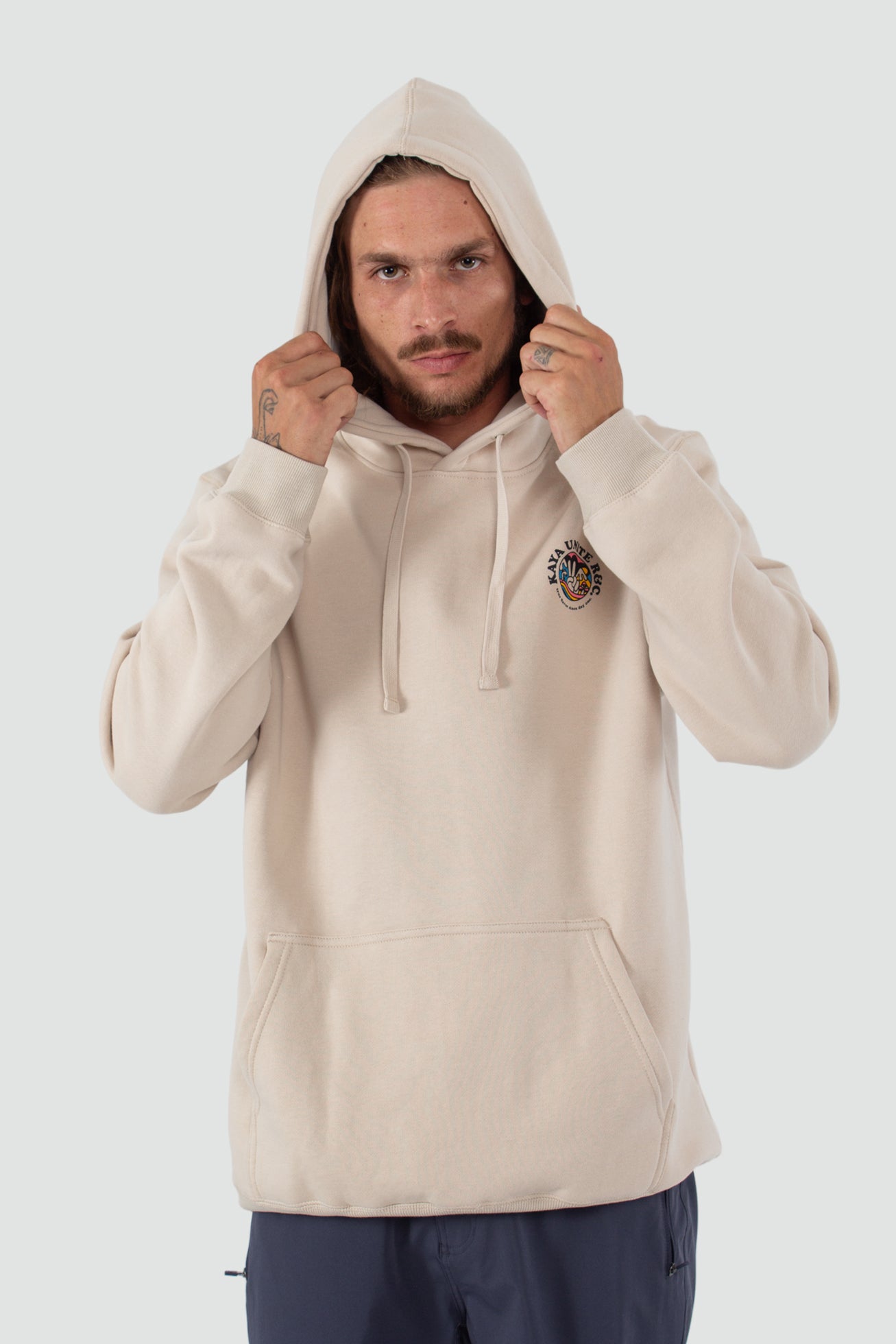 Polerón Hoodie Planet - Bone