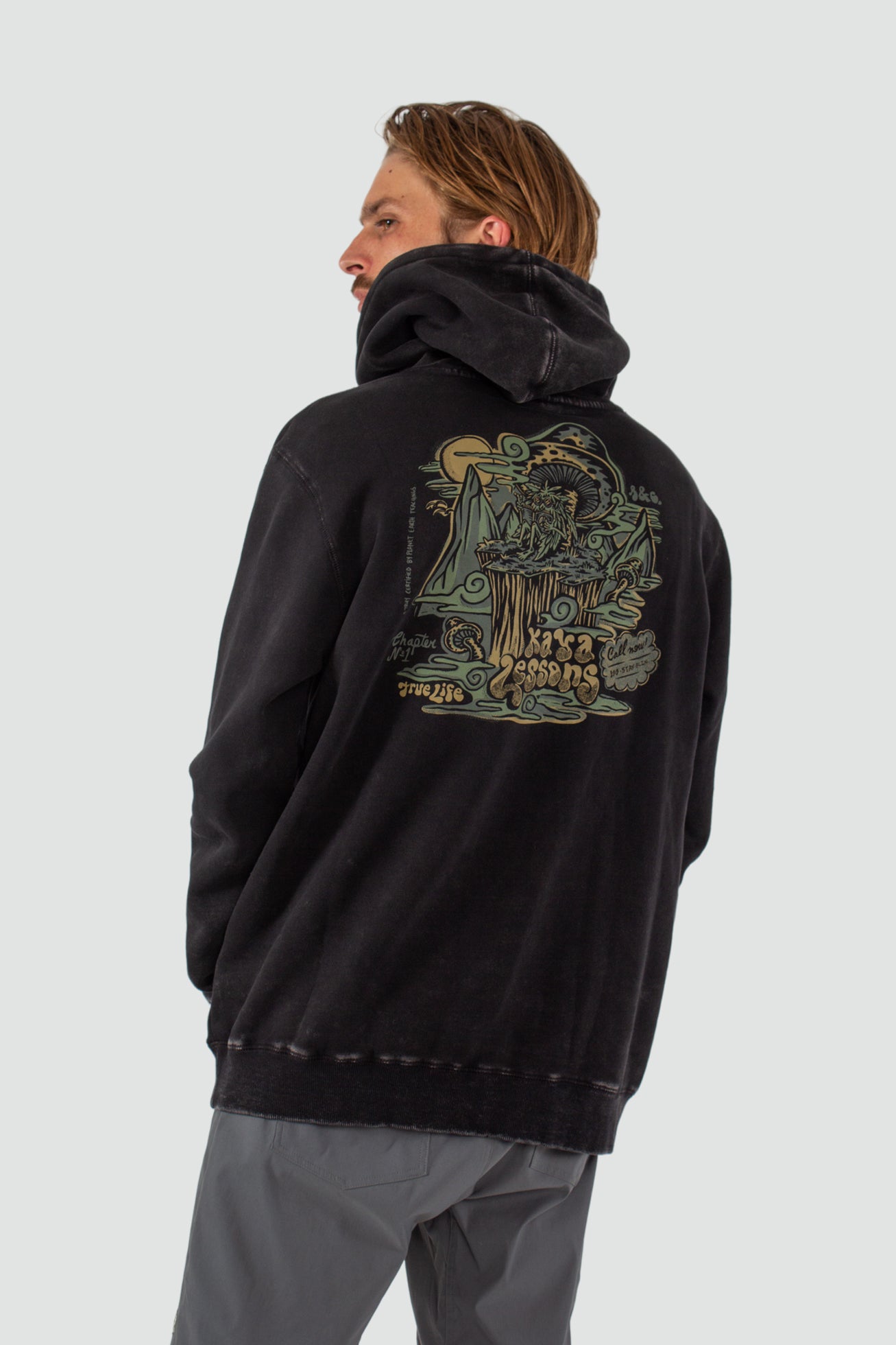 Polerón Hoodie True Life - Negro