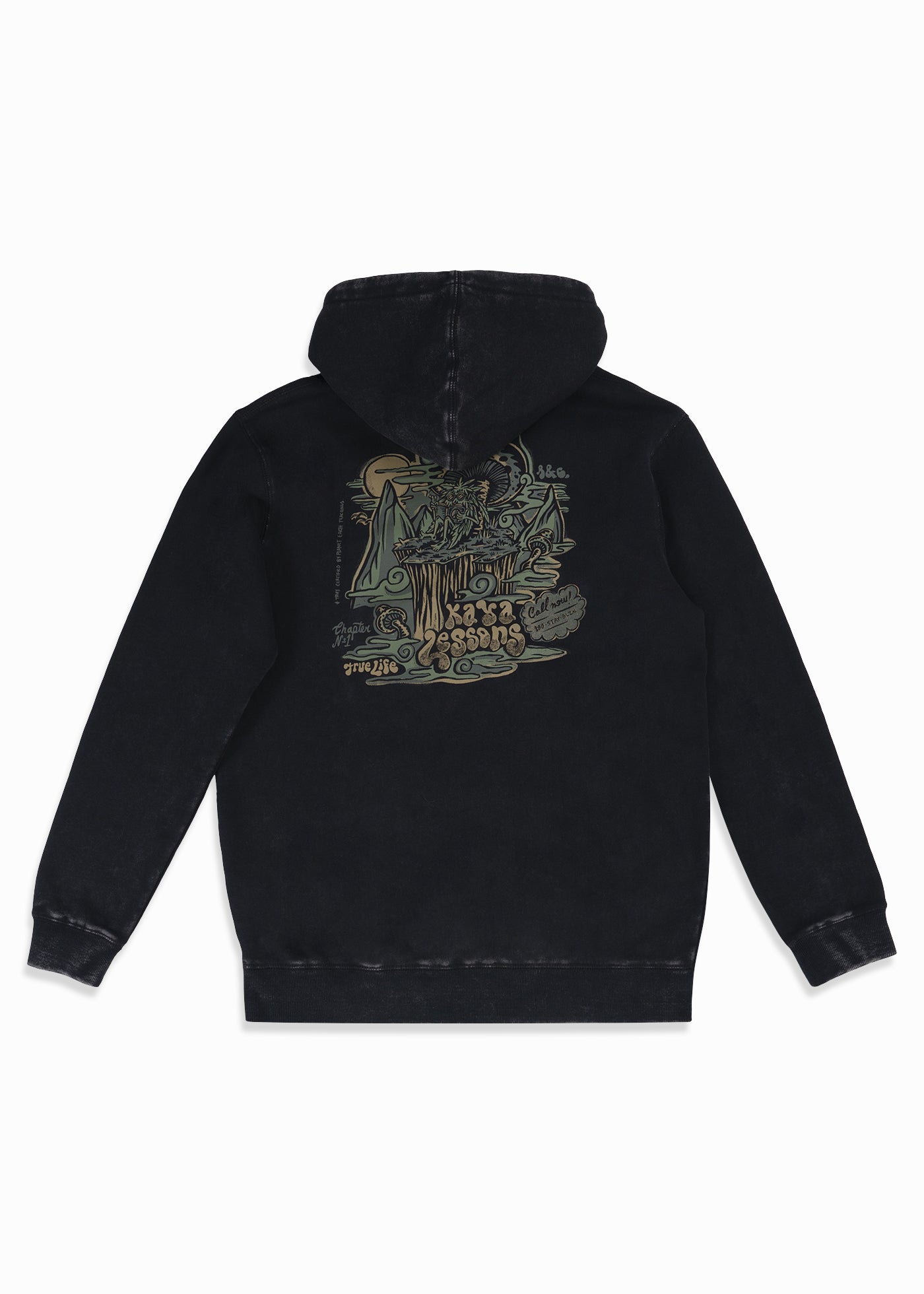Polerón Hoodie True Life - Negro