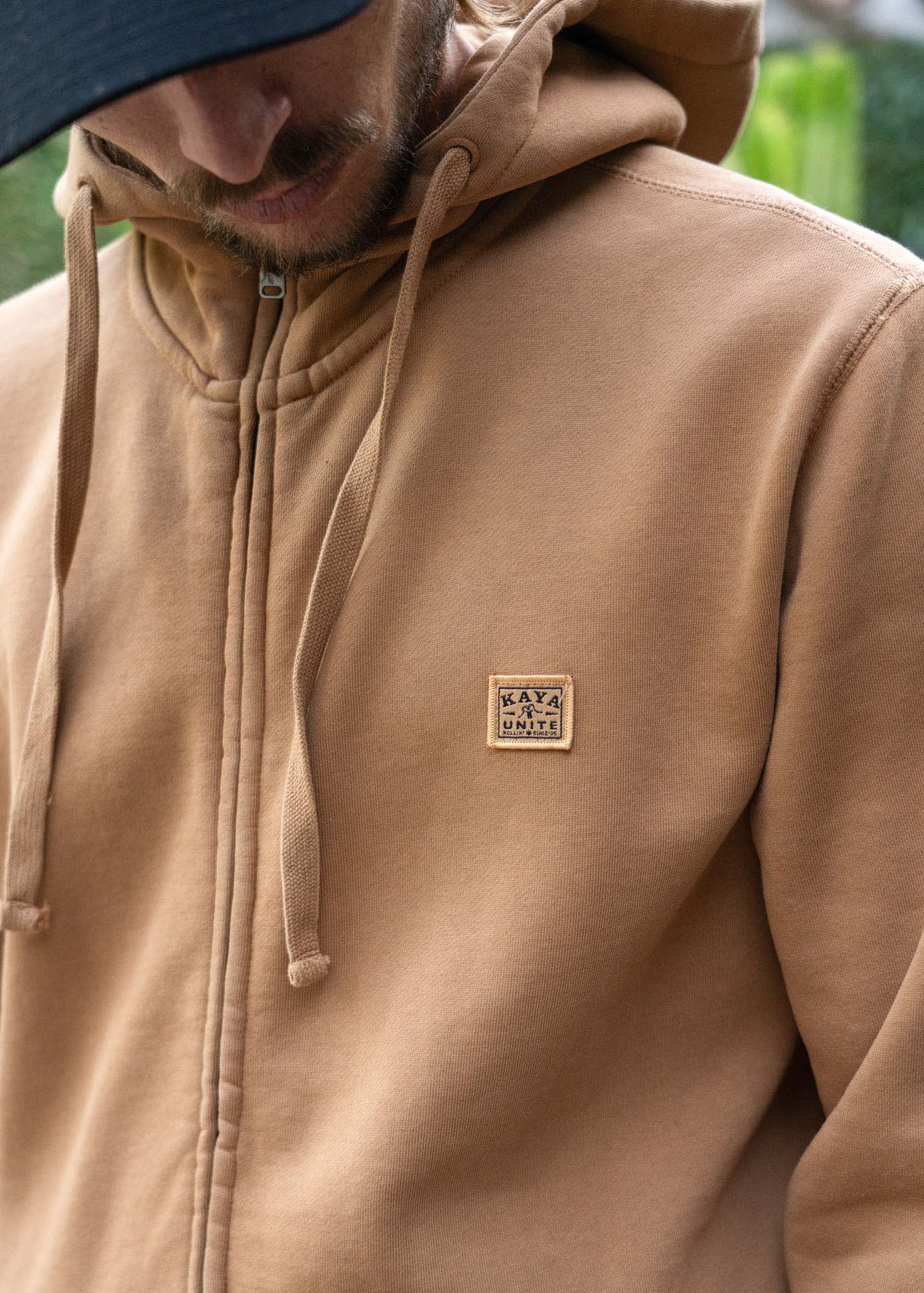Polerón Full Zip Daily - Tobacco