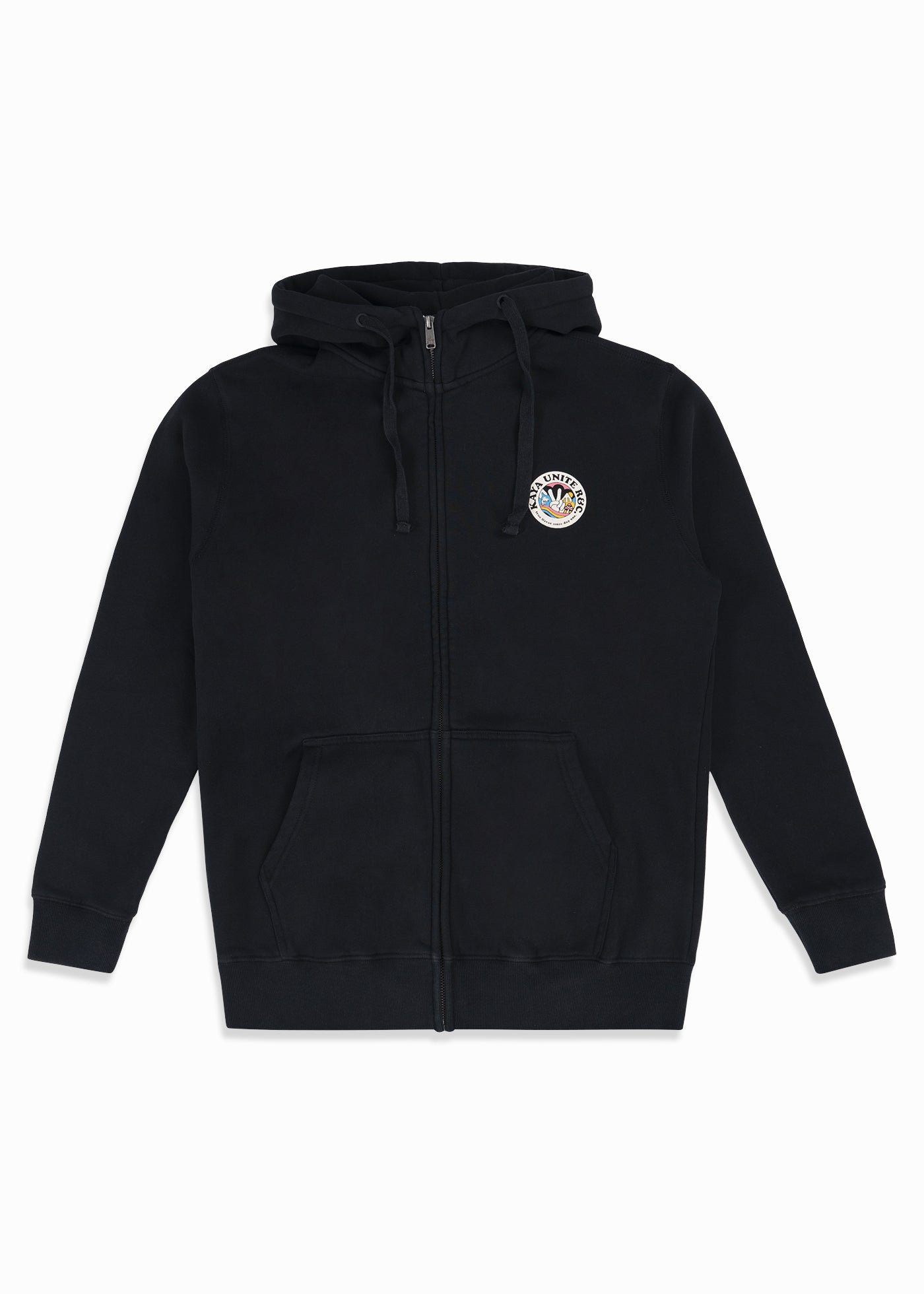 Polerón Full Zip Planet - Negro