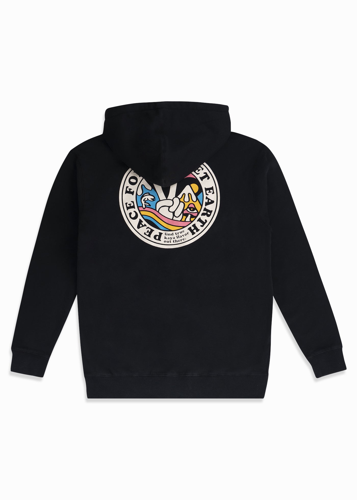 Polerón Full Zip Planet - Negro