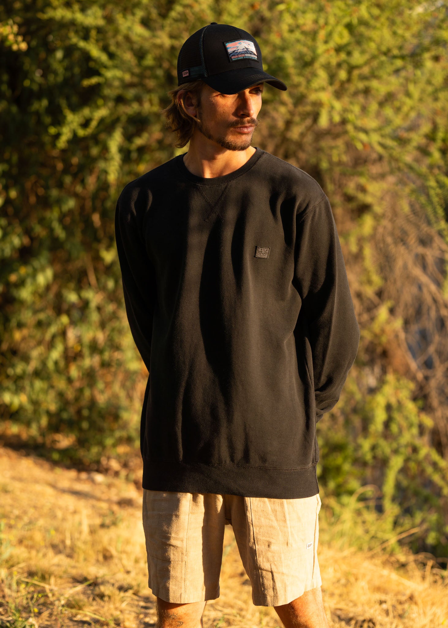 Polerón Crewneck Daily - Negro