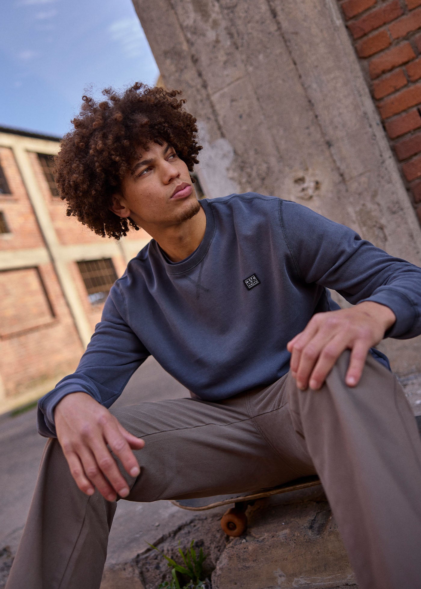 Polerón Hombre Crewneck Daily - Navy