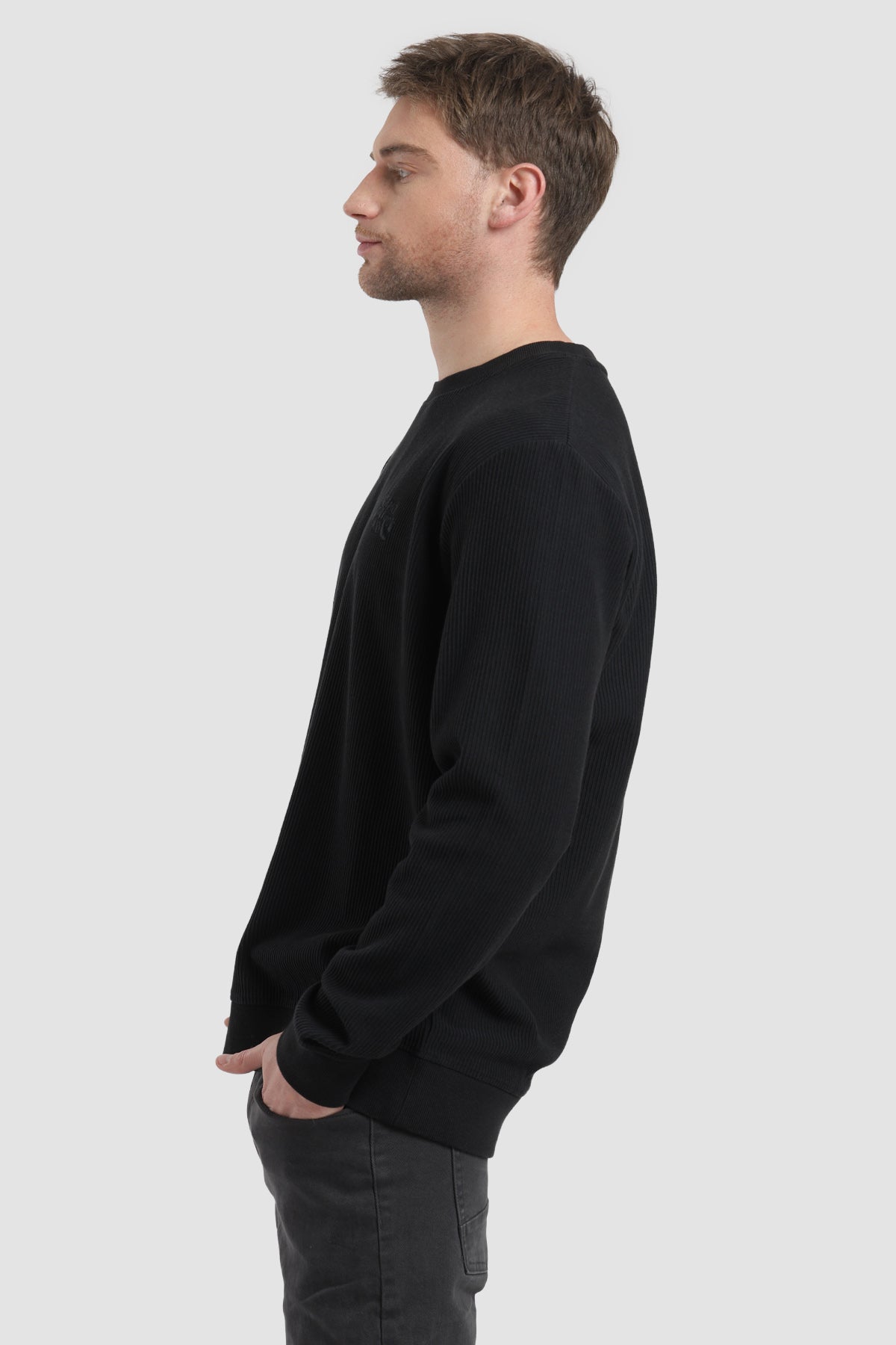 Polerón Cuello Redondo Corduroy Hombre