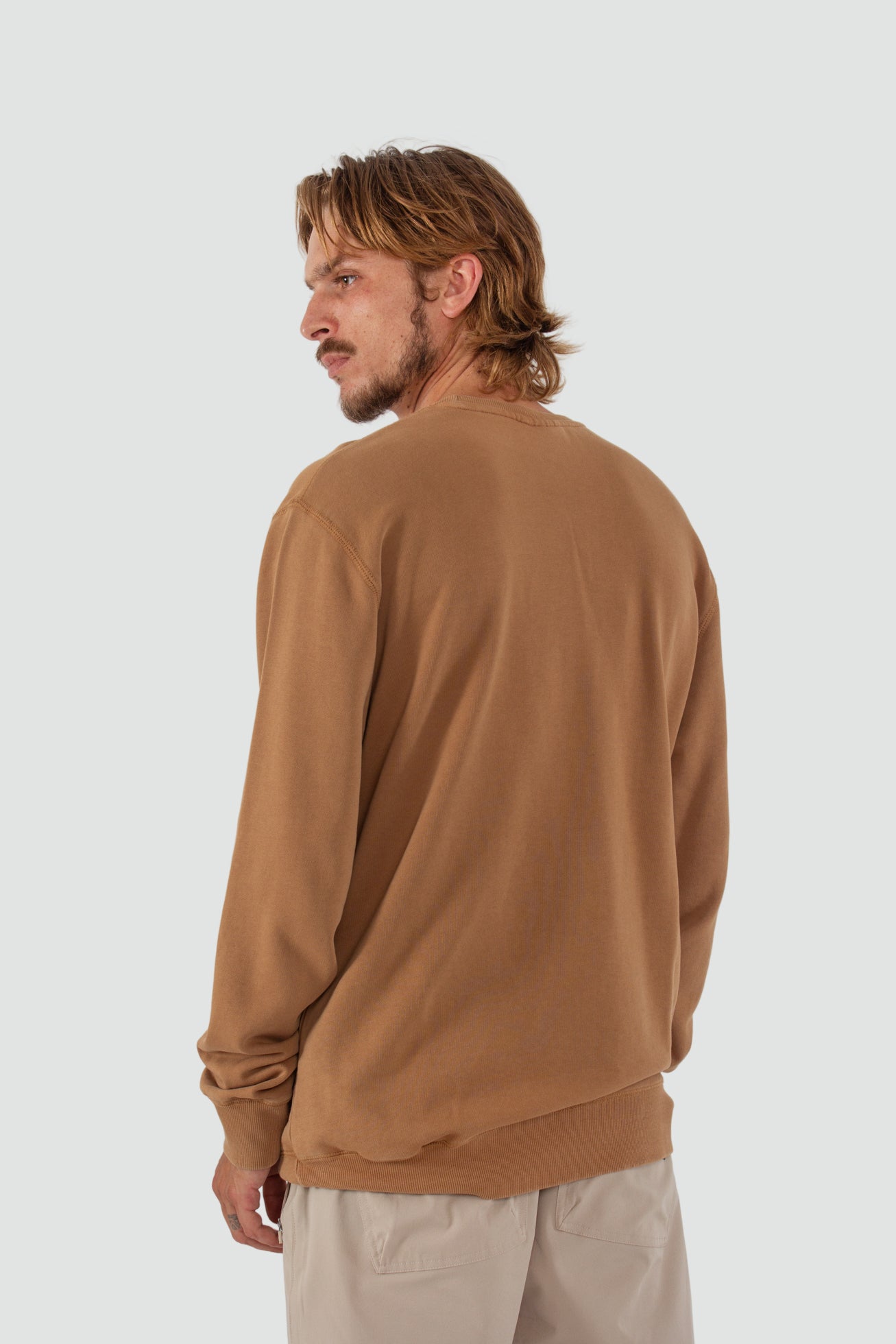 Polerón Crewneck Daily - Tobacco