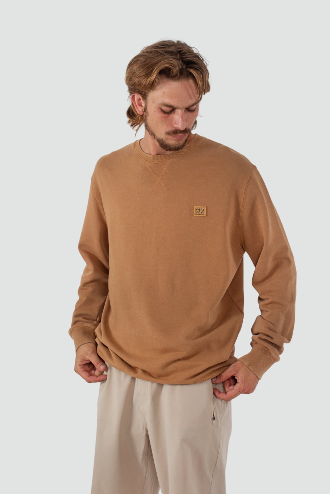 Polerón Crewneck Daily - Tobacco