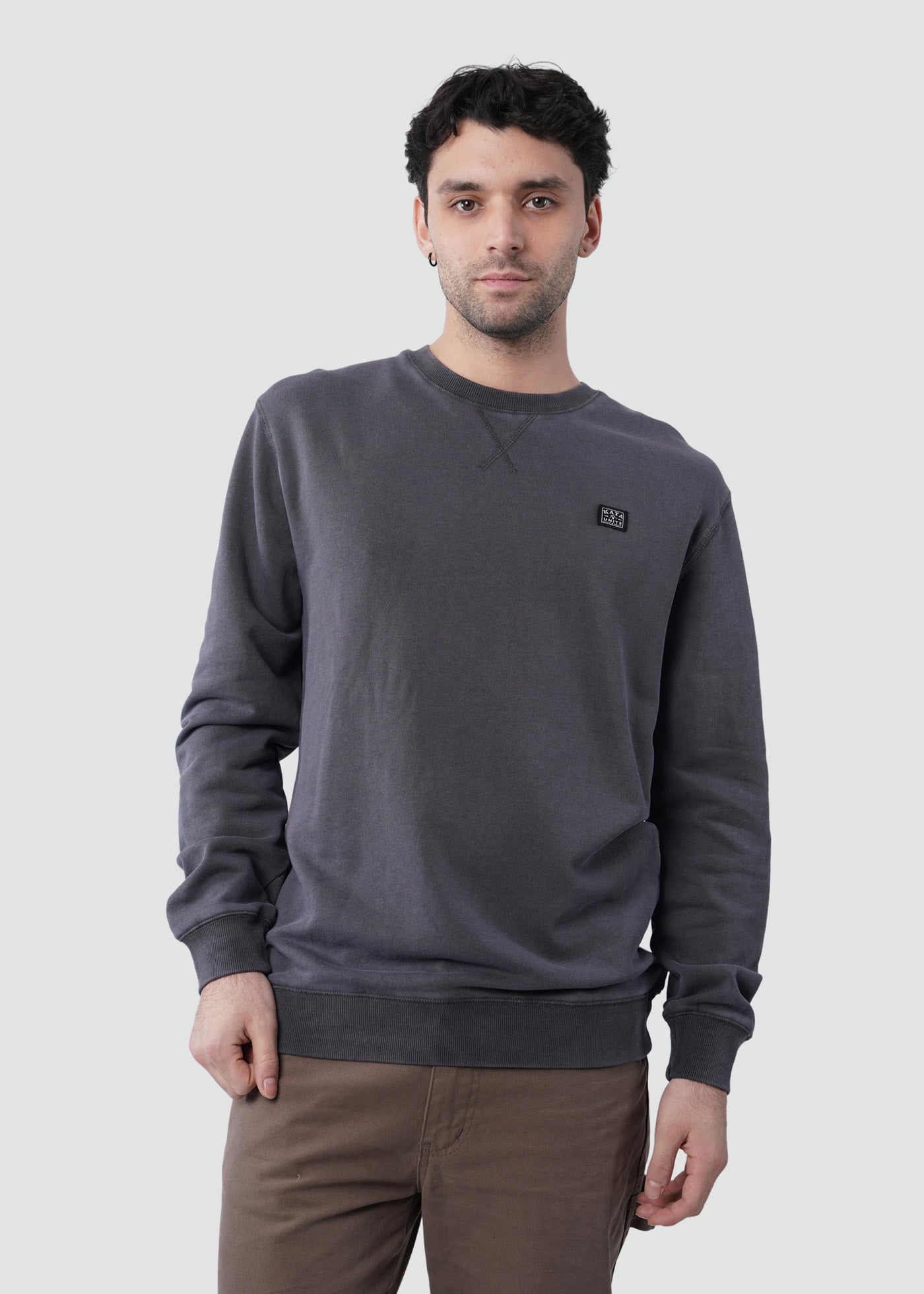 Polerón Hombre Crewneck Daily - Negro