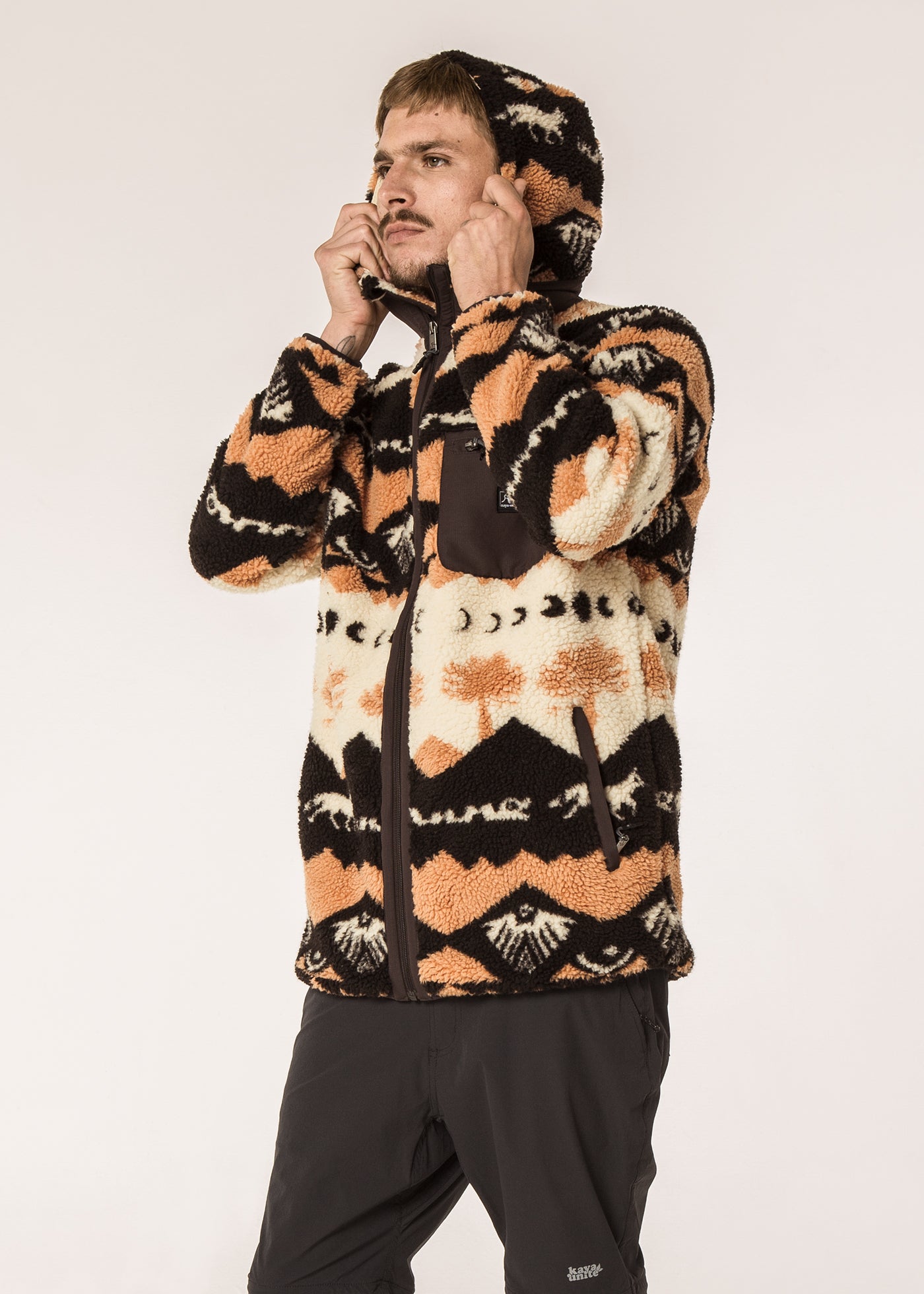 Chiporro Con Cierre Hood Andes Hombre - Beige Dark Slate Gray