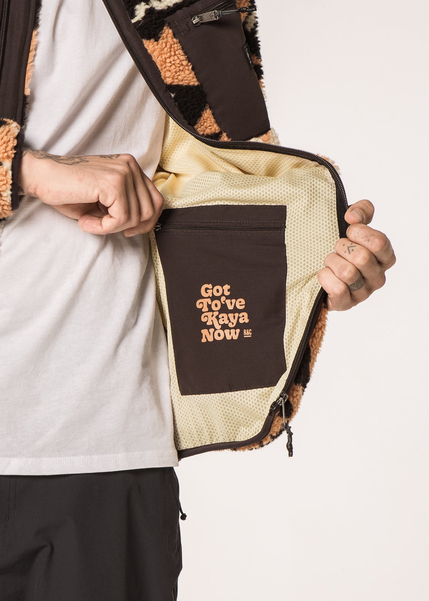 Chiporro Con Cierre Hood Andes Hombre - Beige Misty Rose