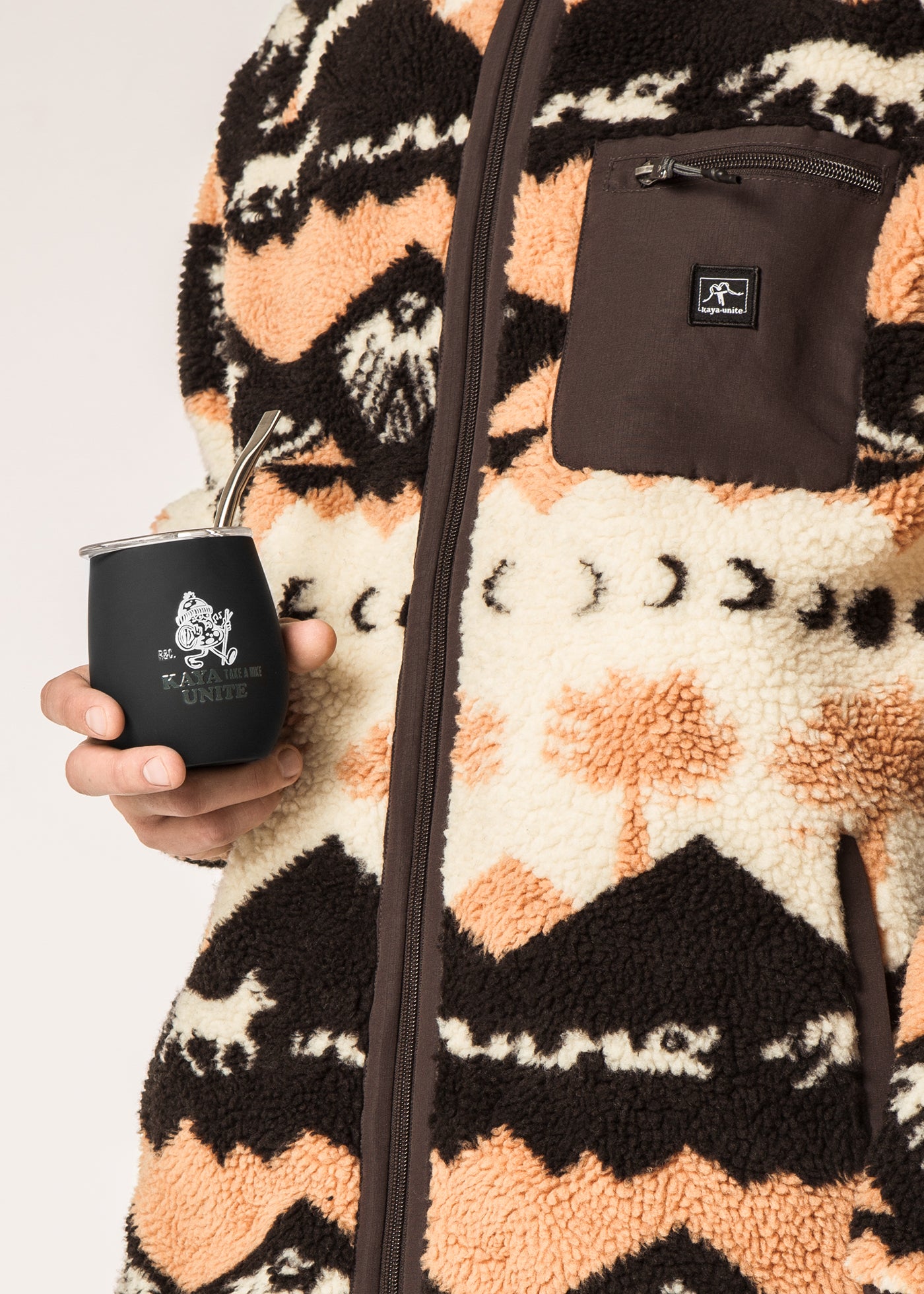 Chiporro Con Cierre Hood Andes Hombre - Beige Antique White