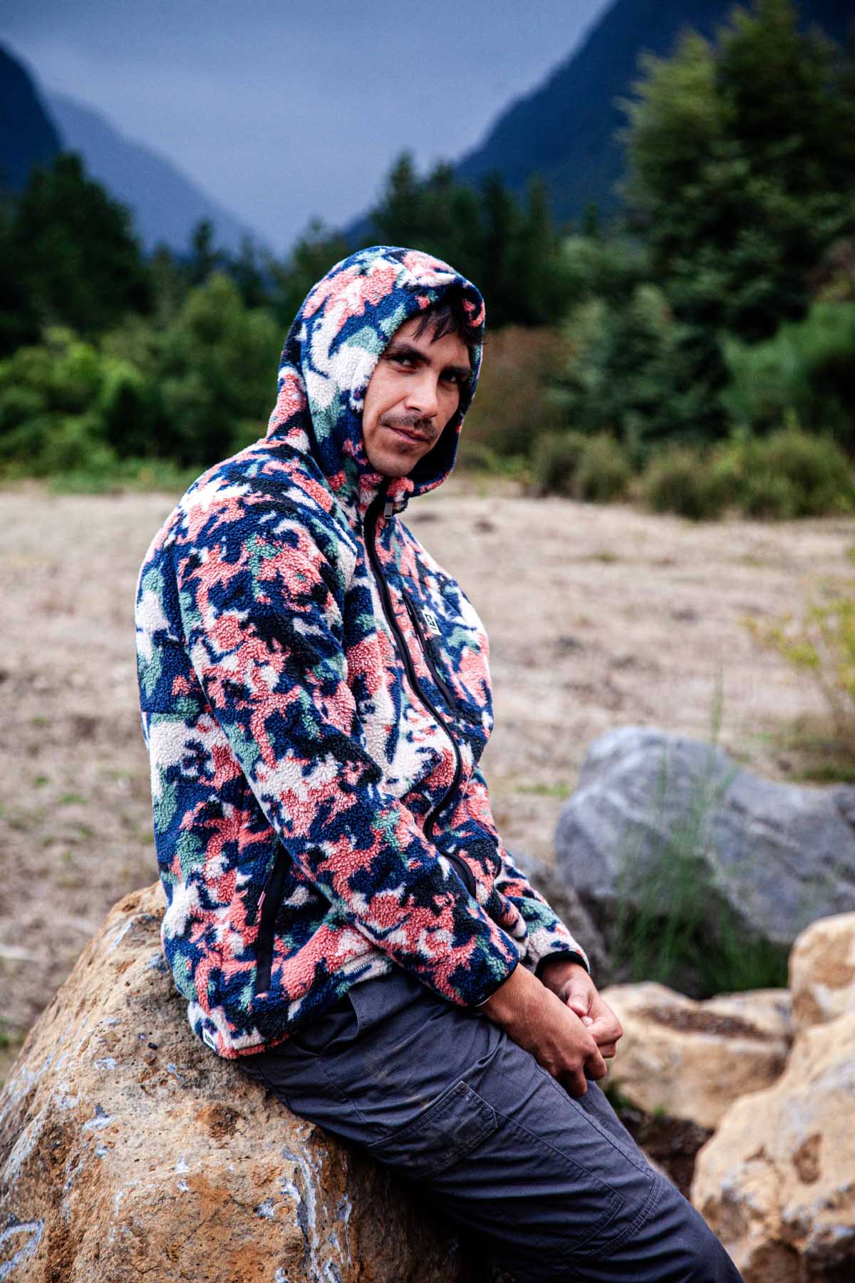 Chiporro Hood - Geo Navy