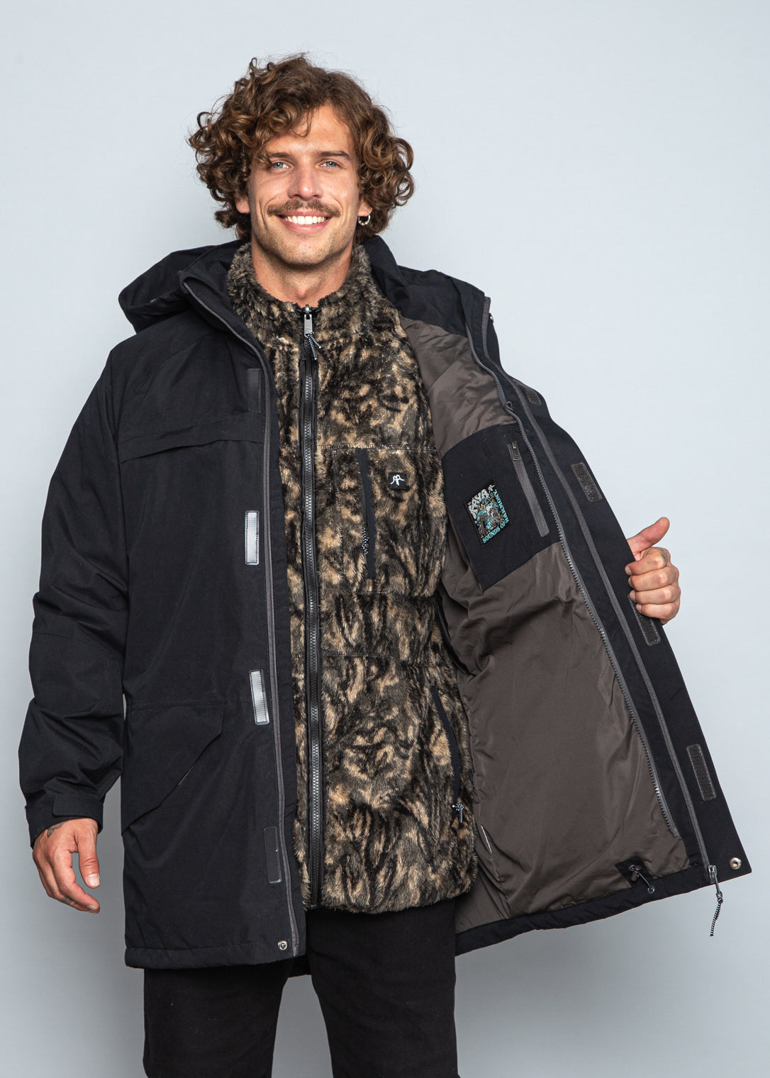 Chaqueta Impermeable 3 en 1 Volcano Black