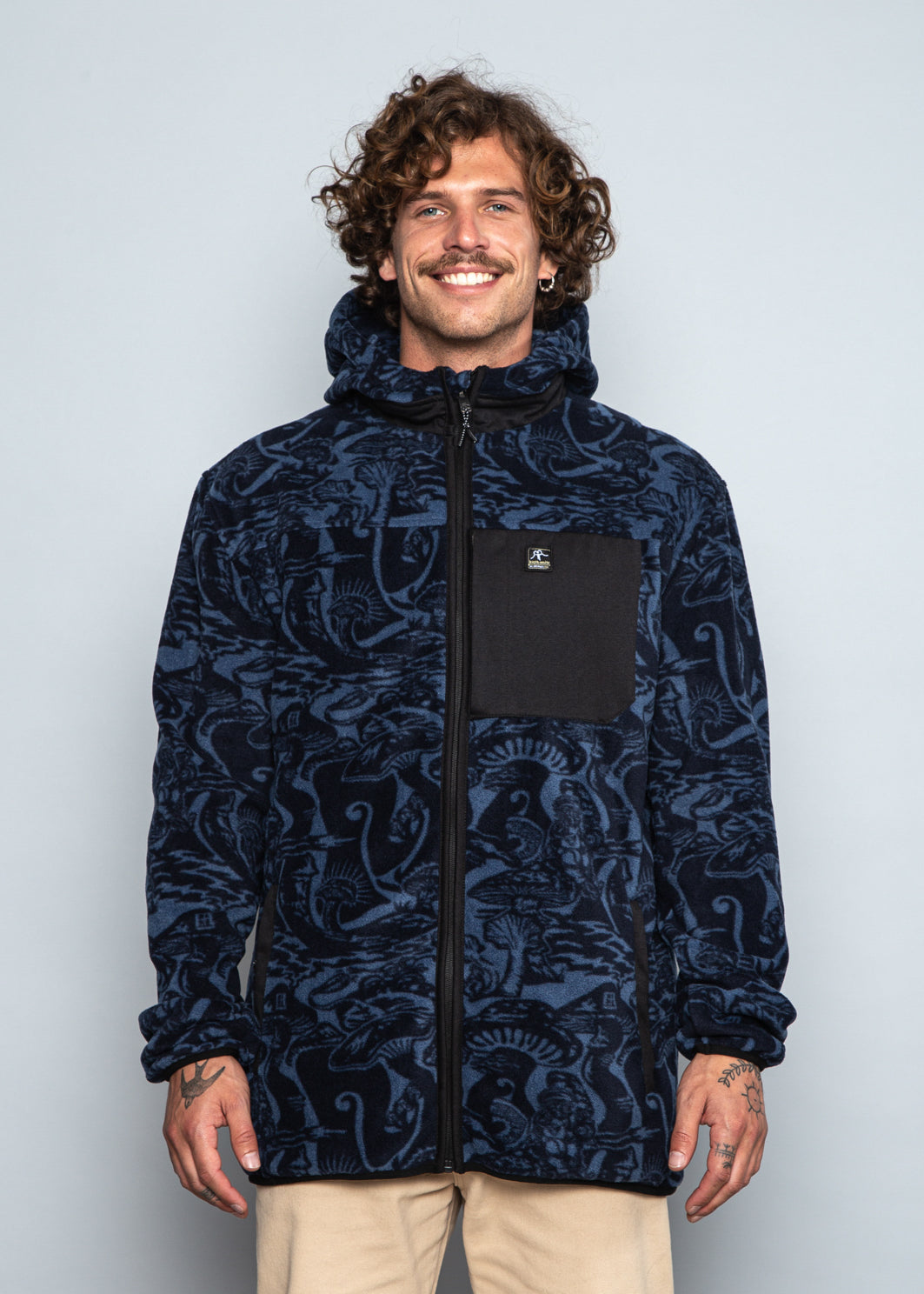 Polar Hood Funga Navy